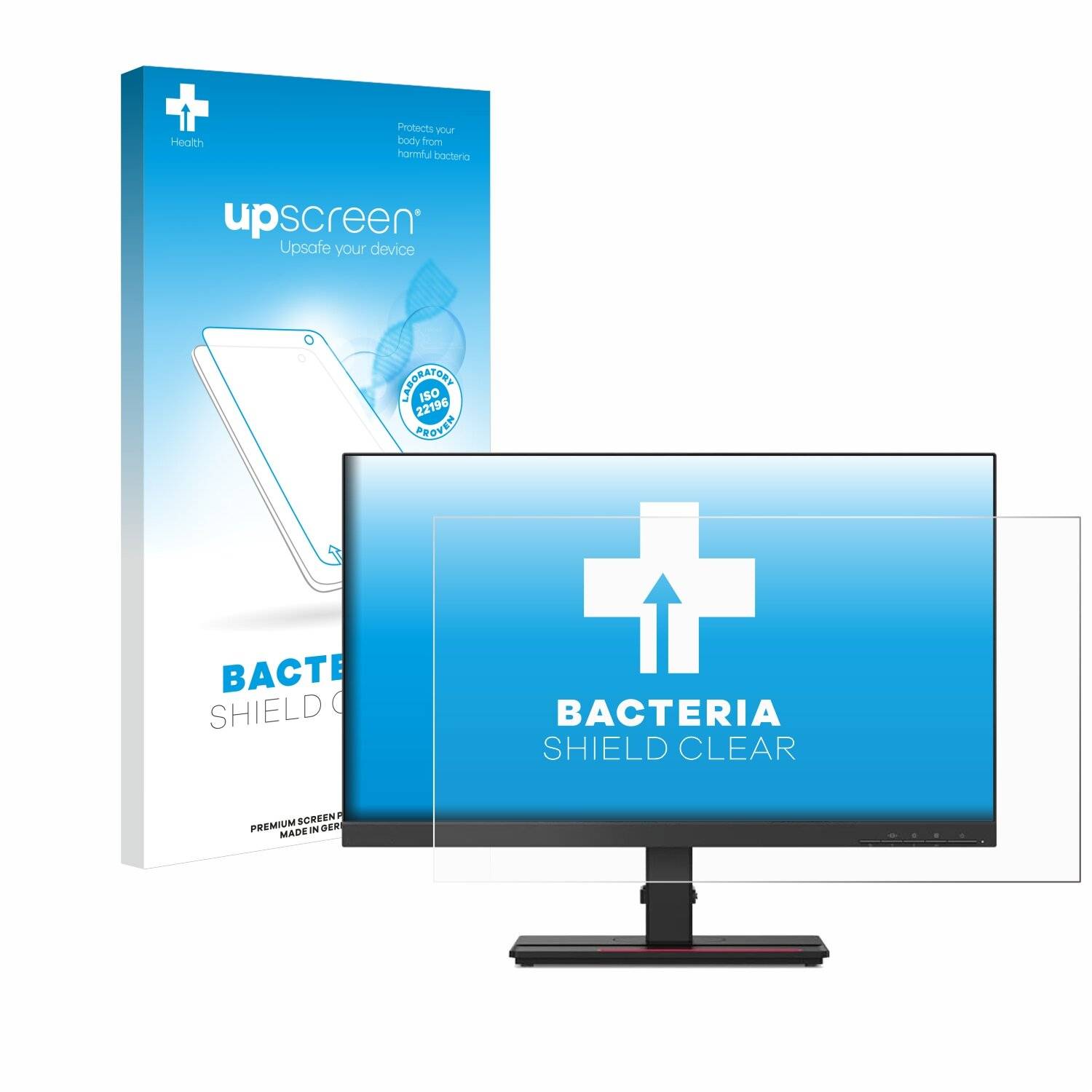upscreen Bacteria Shield Schutzfolie für Lenovo ThinkVision P24h-2L -