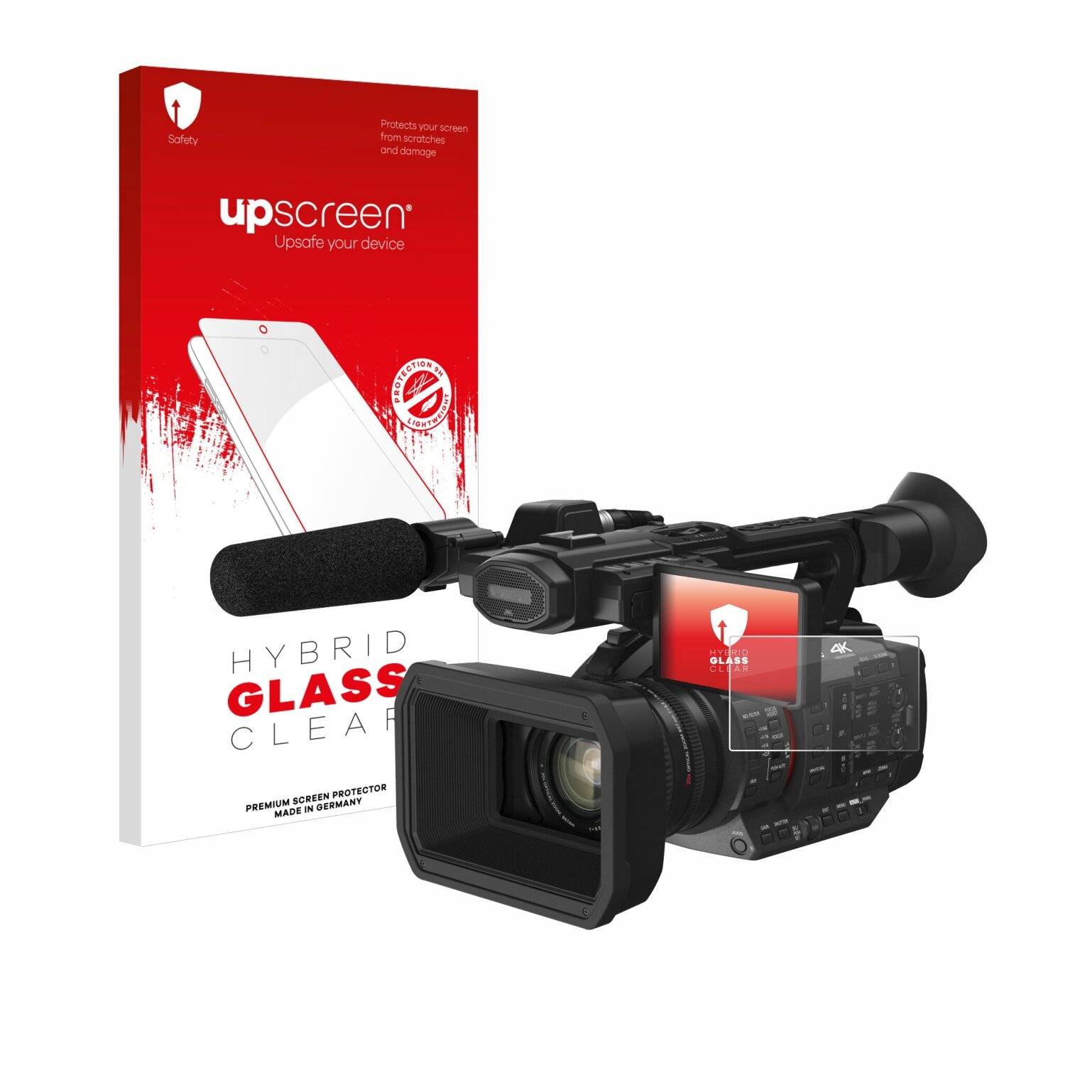 upscreen Hybrid Glas Panzer-Folie für Panasonic