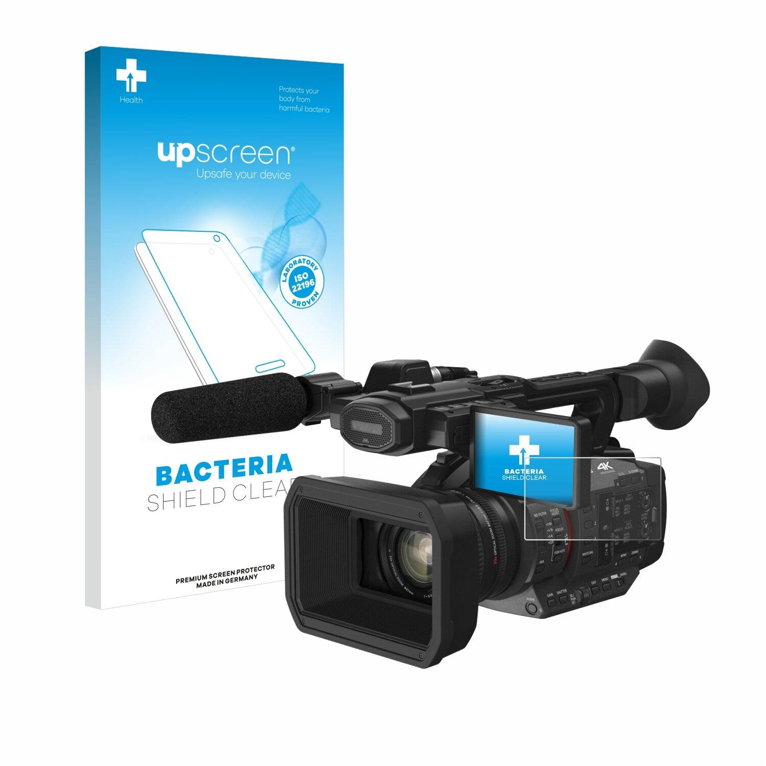 upscreen Bacteria Shield Schutzfolie für Panasonic HC-X2 -
