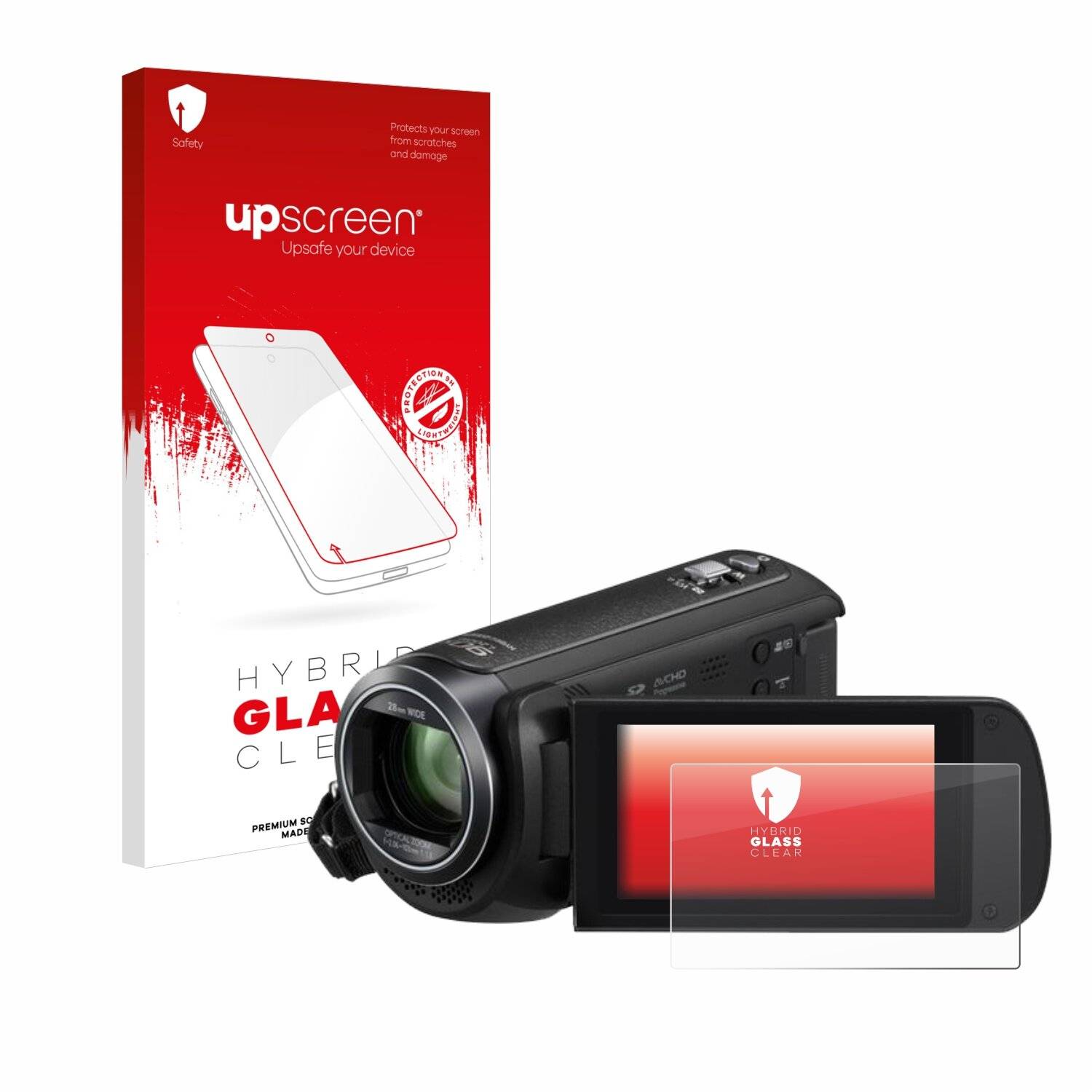 upscreen Hybrid Glas Panzer-Folie für Panasonic