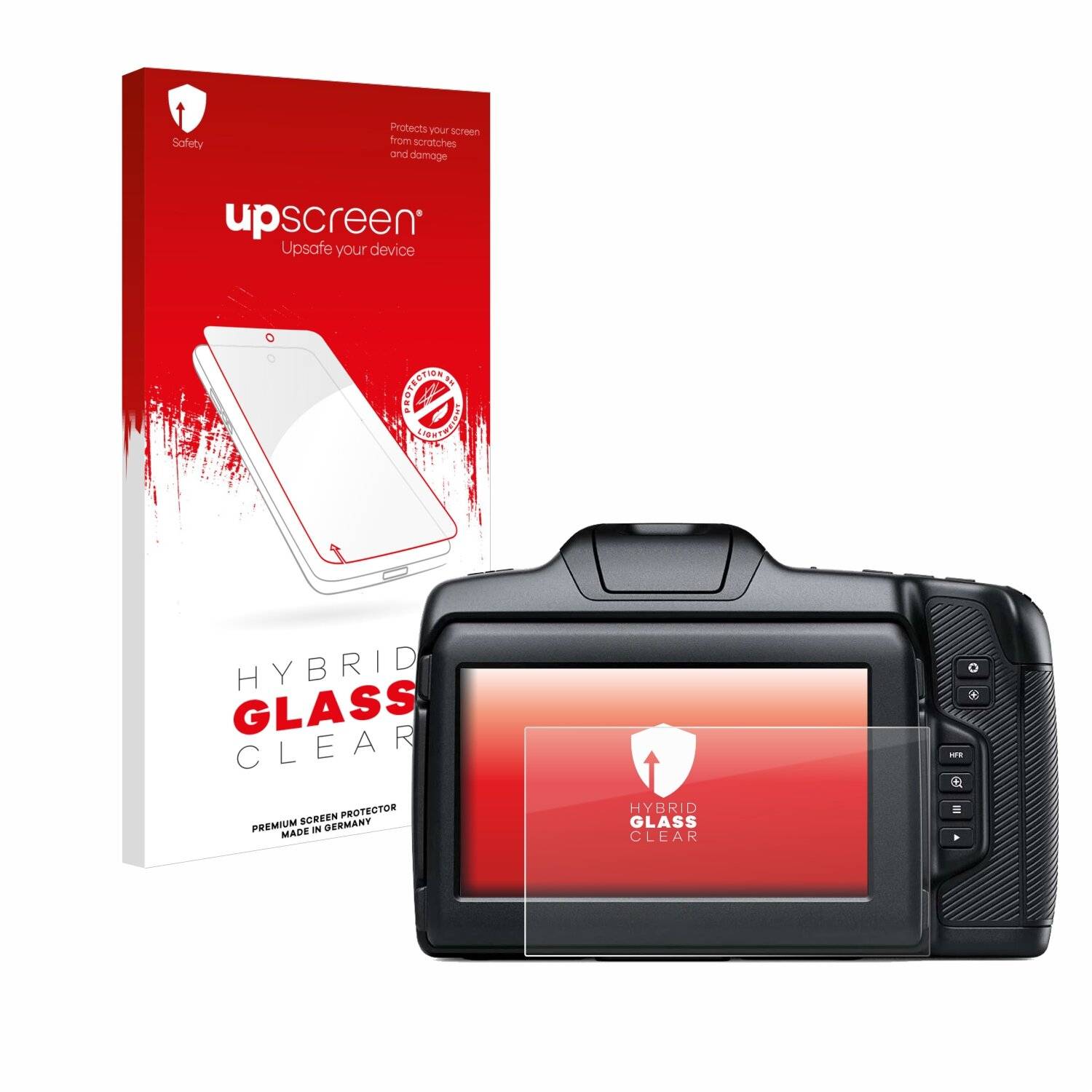upscreen Hybrid Glas Panzer-Folie für Blackmagic Pocket Cinema Camera 6K