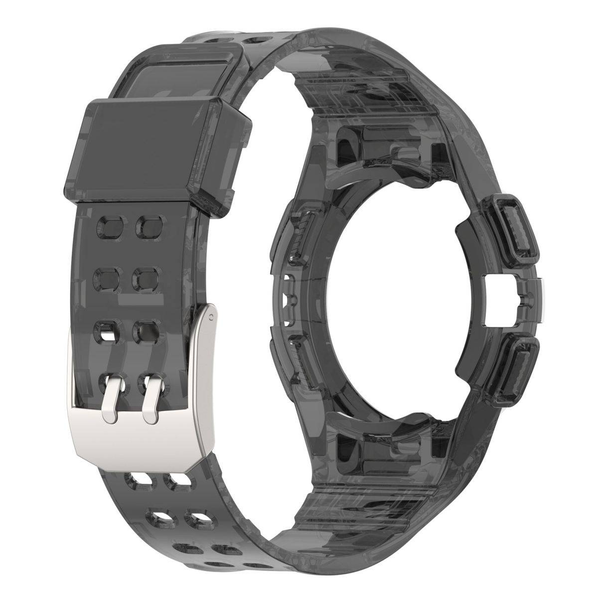Für Samsung Galaxy Watch 6 40mm Armband mit Gehäuse Schutz Schwarz