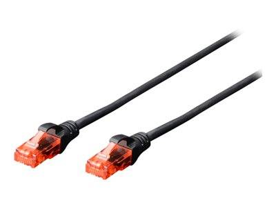 DIGITUS Patchkabel Cat6 U/UTP 2xRJ45 10.0m grau Hebelschutz Kabel RJ45 Cat.6