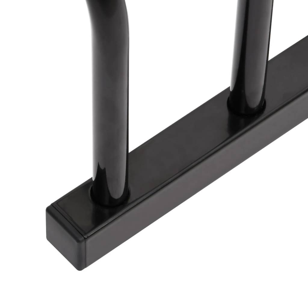 vidaXL Fahrradständer für 3 Fahrräder Schwarz Stahl