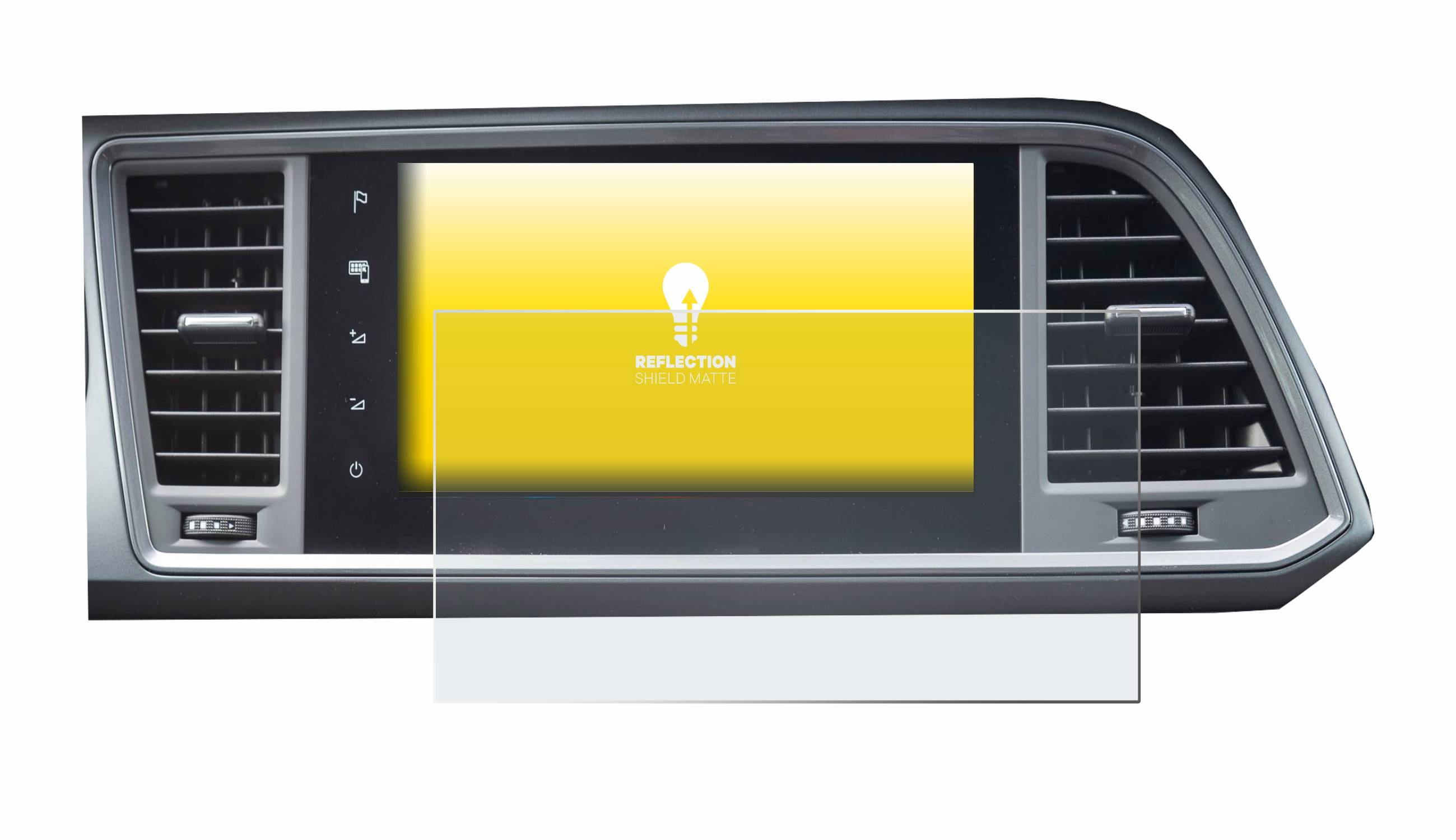 upscreen Reflection Shield Matt Schutzfolie für Seat Ateca Style 2021 Infotainment System 9.2