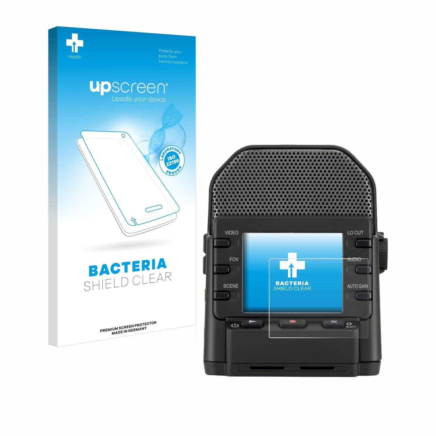 upscreen Bacteria Shield Schutzfolie für Zoom Q2n-4K -