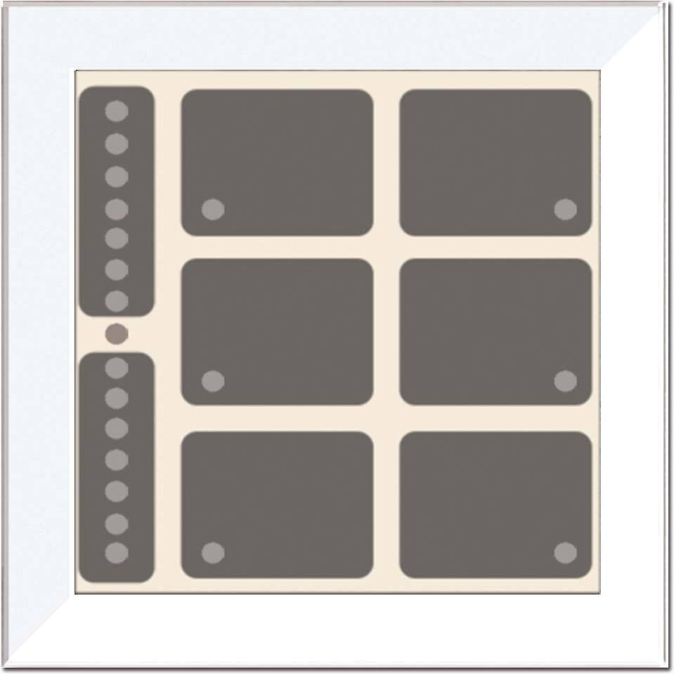 Issendorff Glas-Tastenfeld rahmenlos LCN - GTS8W