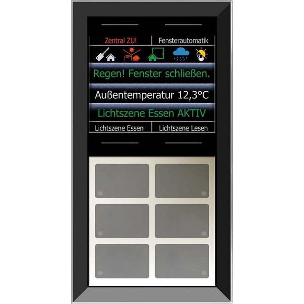 Issendorff Glas-Tastenfeld rahmenlos LCN - GTS10DB Issendorff Glas-Tastenfeld rahmenlos LCN - GTS10DB
