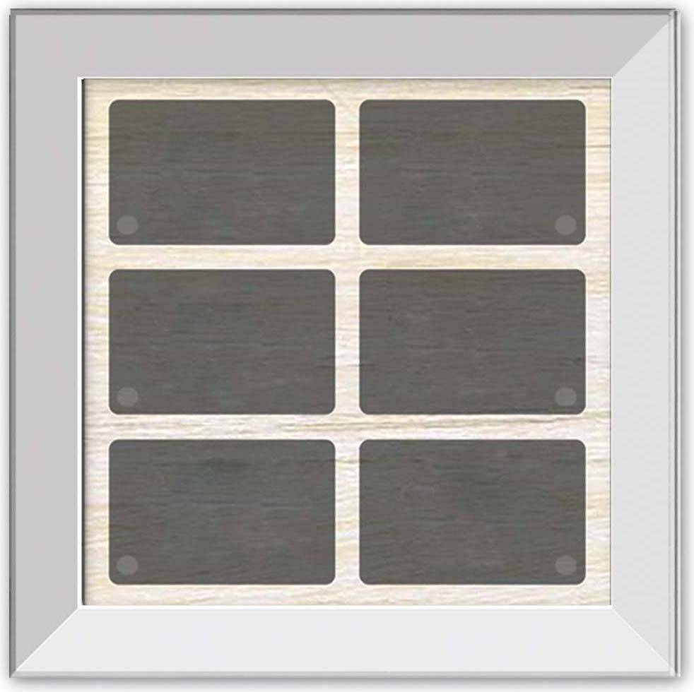 Issendorff Glas-Tastenfeld rahmenlos LCN - GTS6W