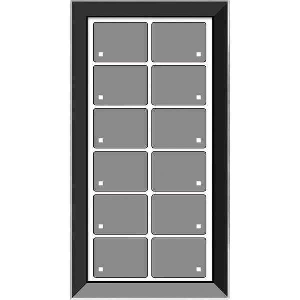 Issendorff Glas-Tastenfeld rahmenlos LCN - GTS12B Issendorff Glas-Tastenfeld rahmenlos LCN - GTS12B