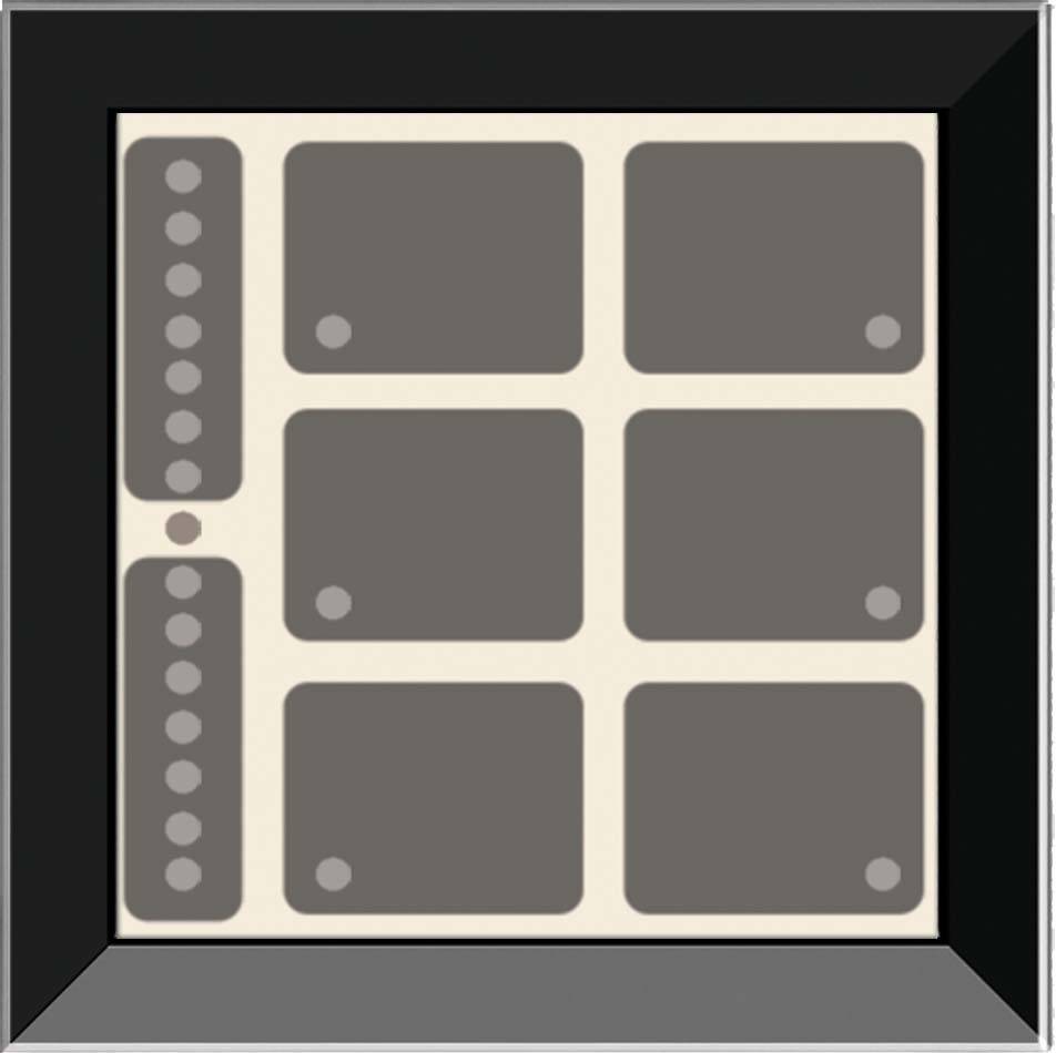 Issendorff Glas-Tastenfeld rahmenlos LCN - GTS8B