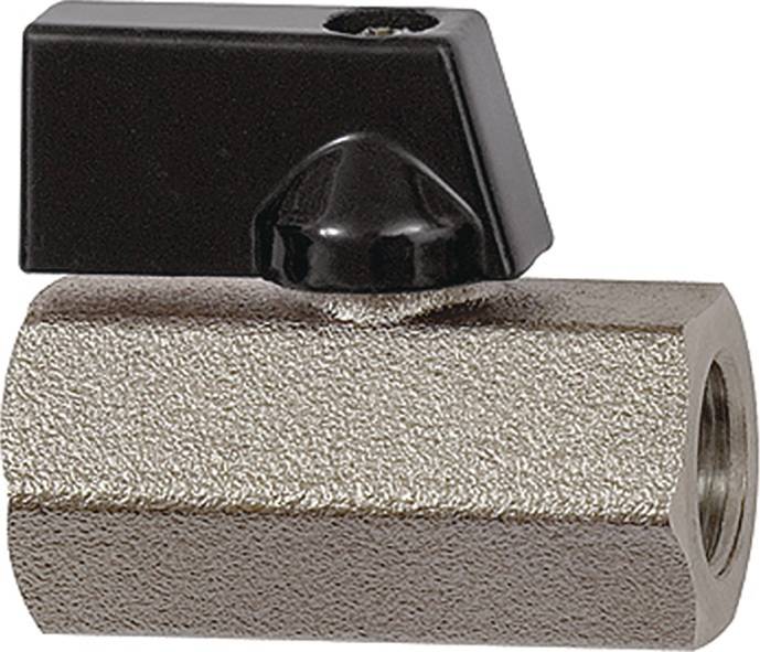 Mini-Kugelhahn VALVE LINE 6mm 1/4 IG/IG SW1 21mm DN 8mm RIEGLER