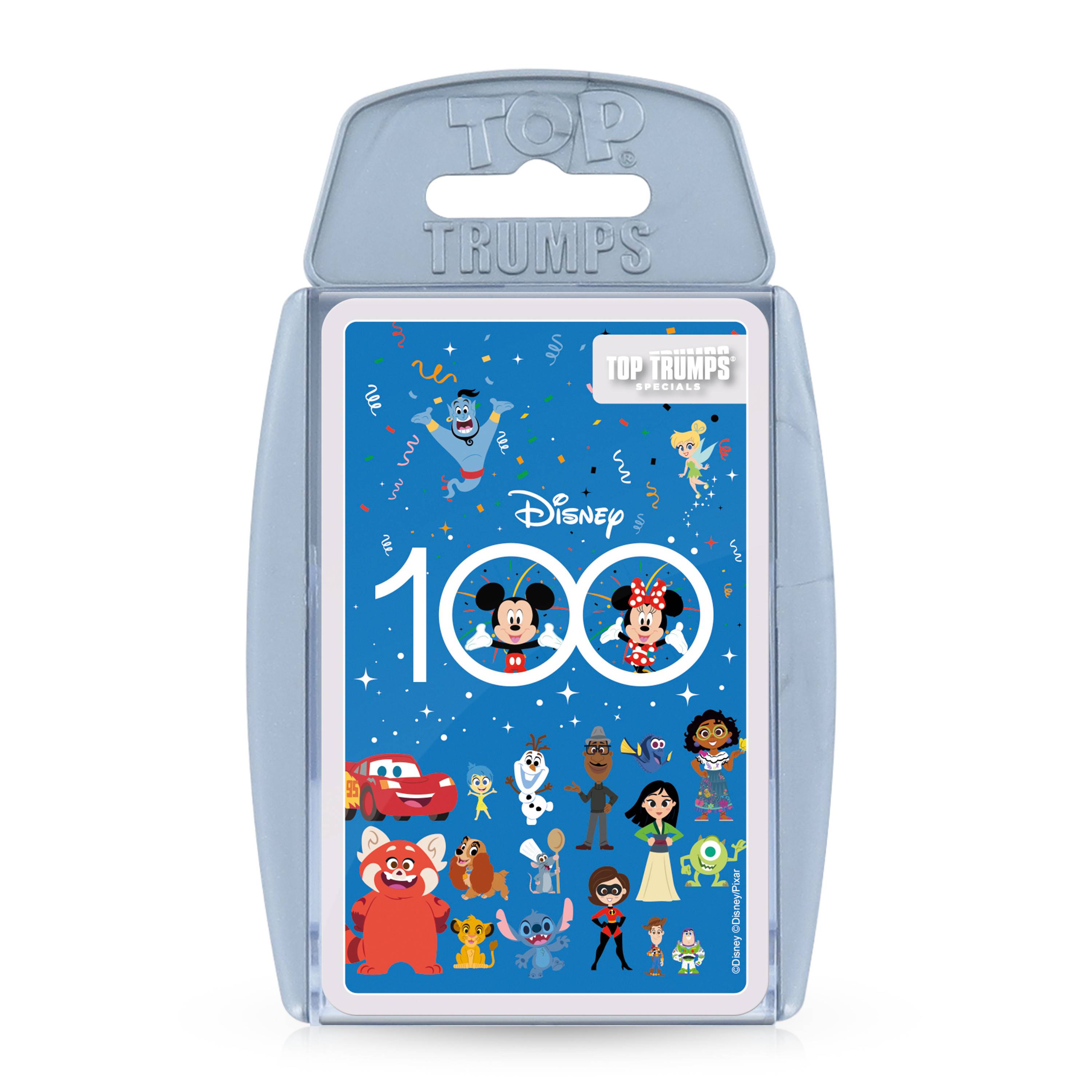 Top Trumps - Disney 100 Kartenspiel Quartett Spiel