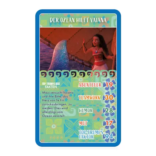 Top Trumps - Vaiana Kartenspiel Quartett Spiel Moana Top Trumps - Vaiana Kartenspiel Quartett Spiel Moana