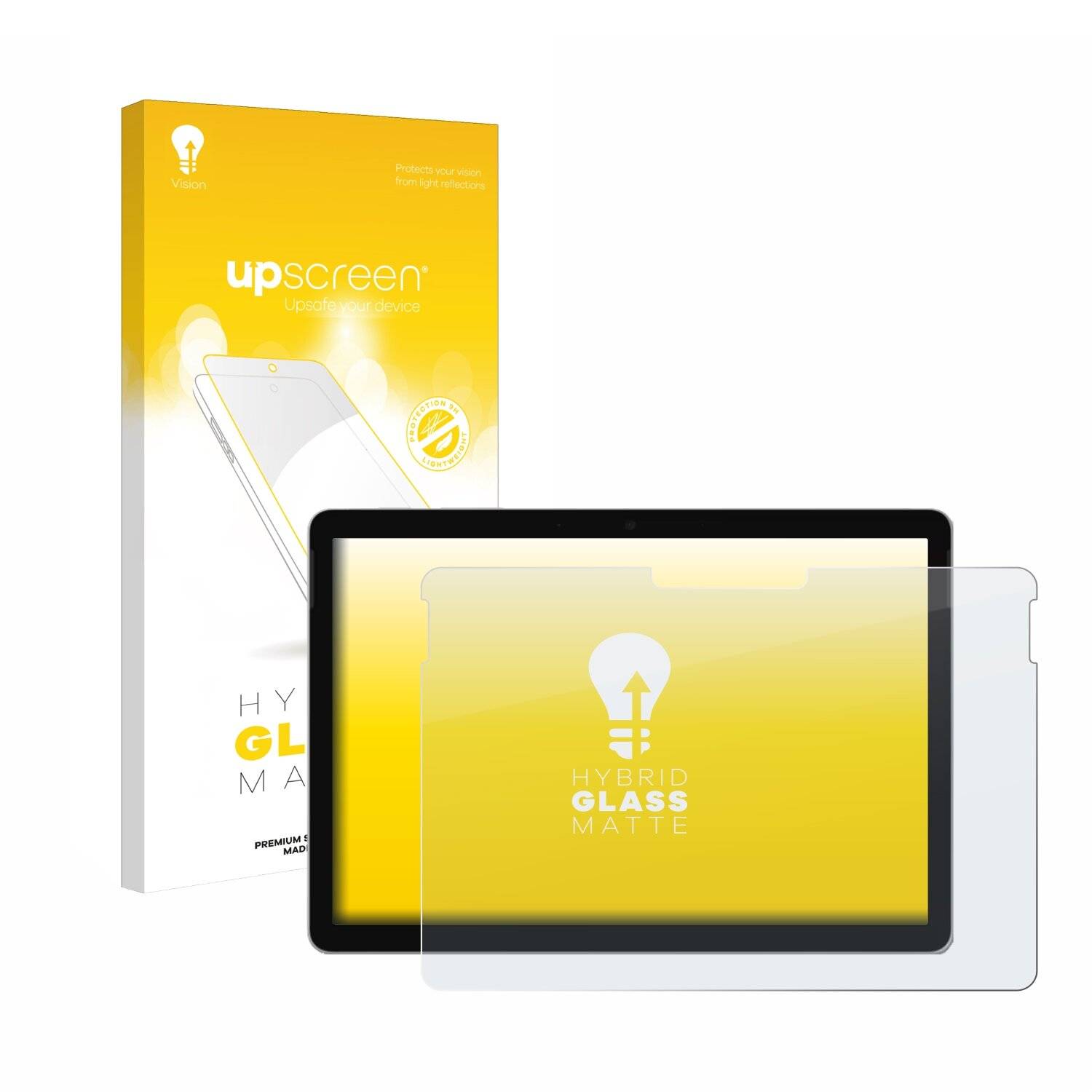 upscreen Hybrid Glas Matt Panzer-Folie für Microsoft Surface Go