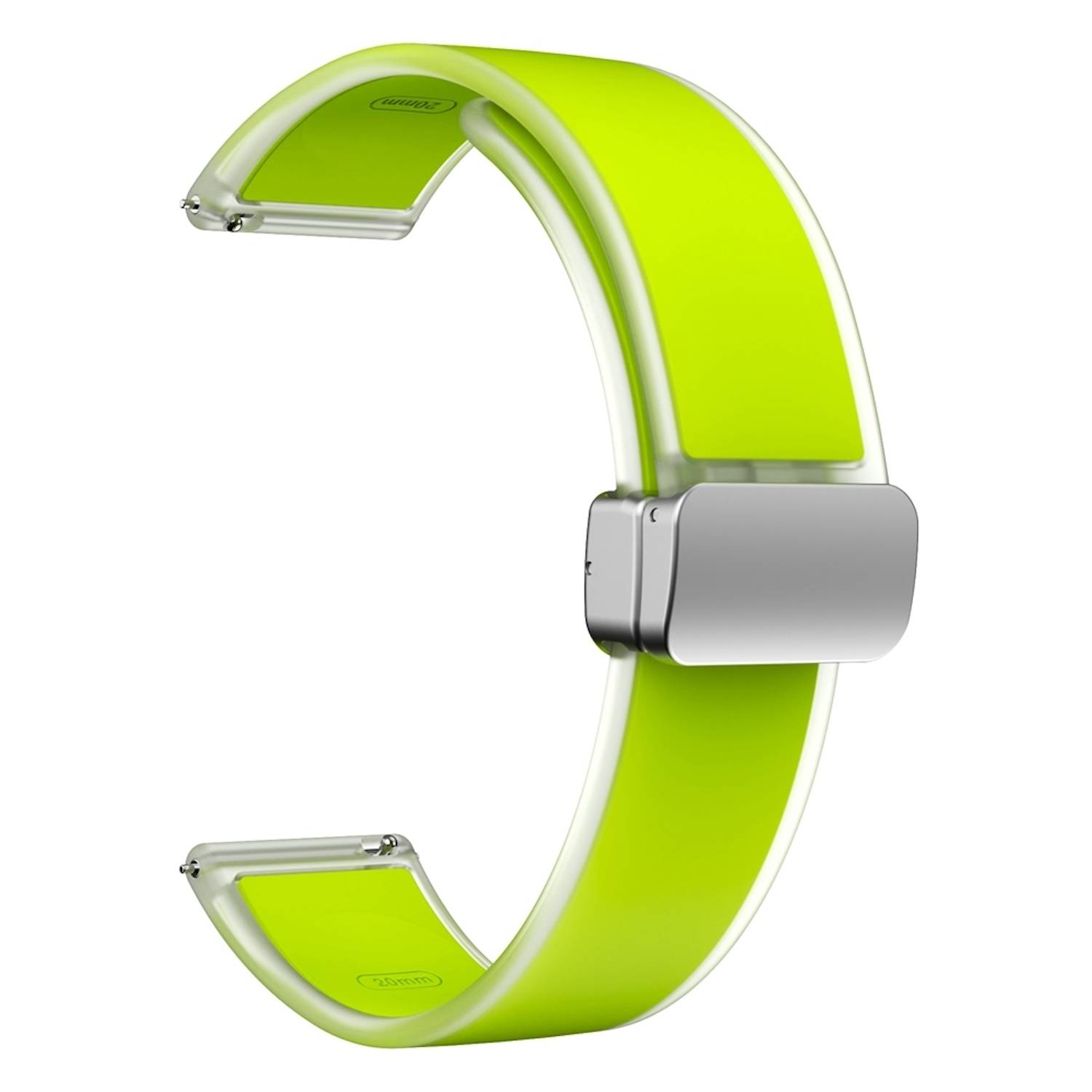 Für Samsung Galaxy Watch FE 6 5 4 Magnetisches Silikon Armband Grün
