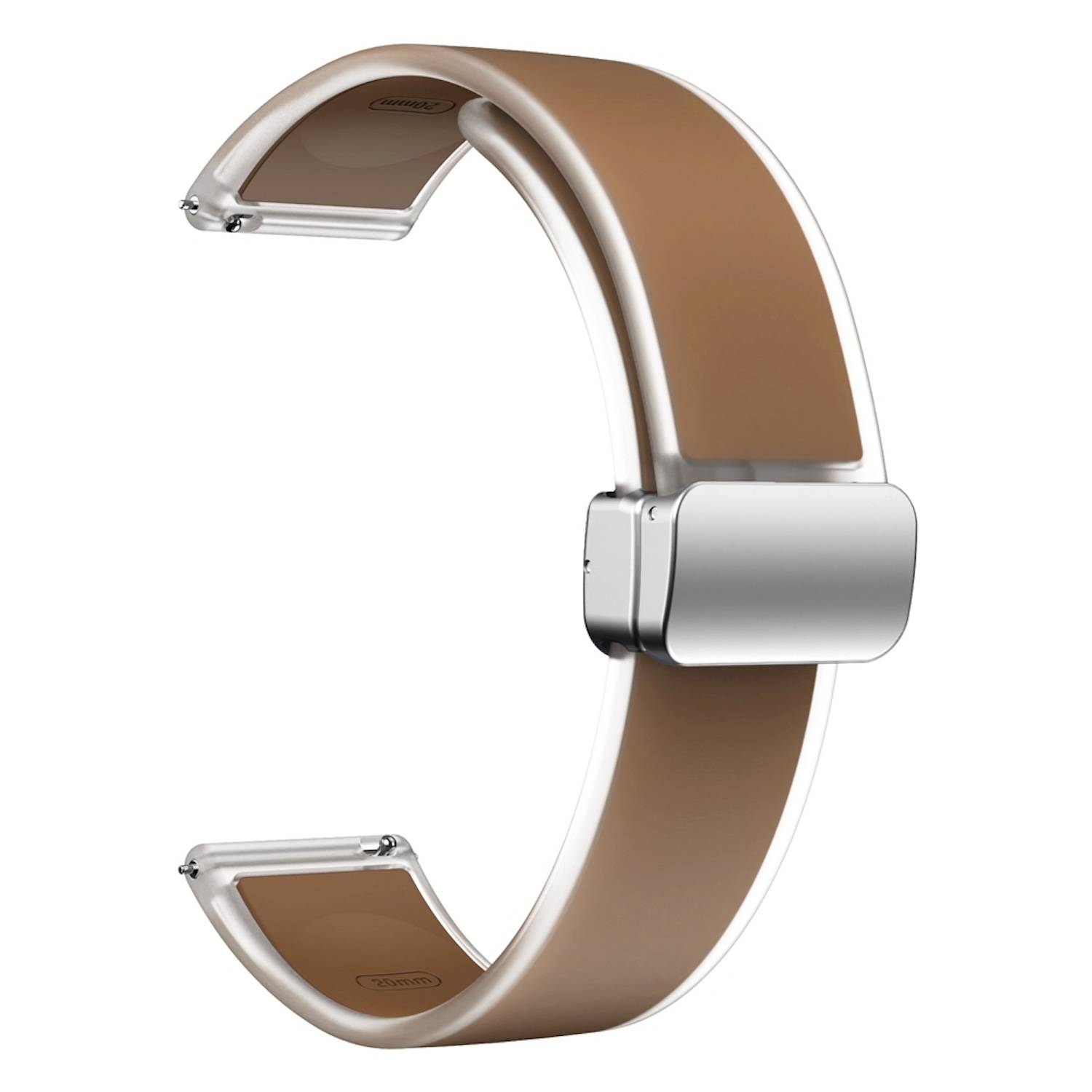 Für Samsung Galaxy Watch FE 6 5 4 Magnetisches Silikon Armband D-Braun