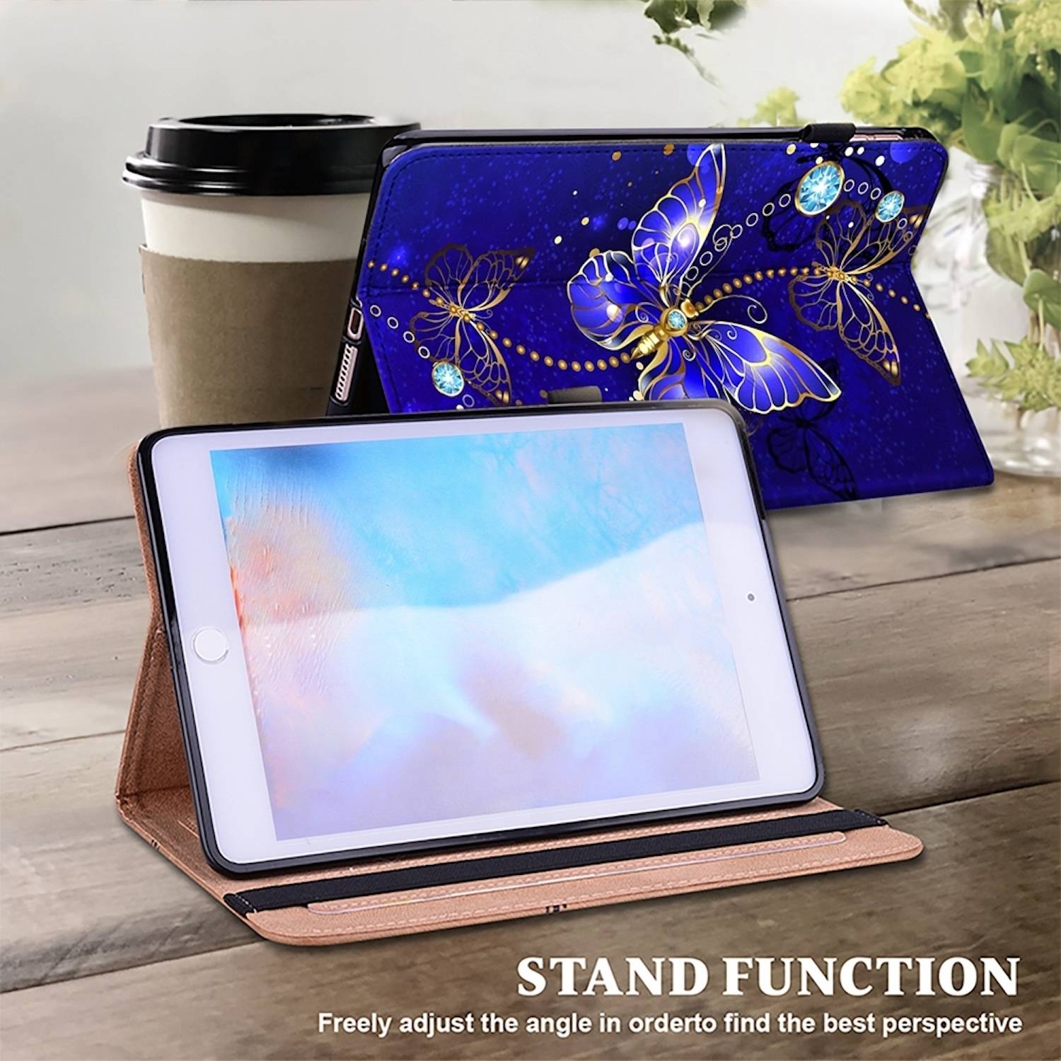 Für Samsung Galaxy Tab S10 Plus / S9 Plus FE Plus Kunstleder Tasche Case/