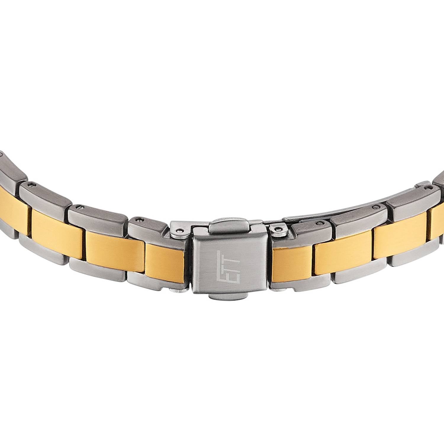 ETT Damenuhr Diamond Lady ELS-12148-61M, analog, Funk, Solar, Gold, aus Titan