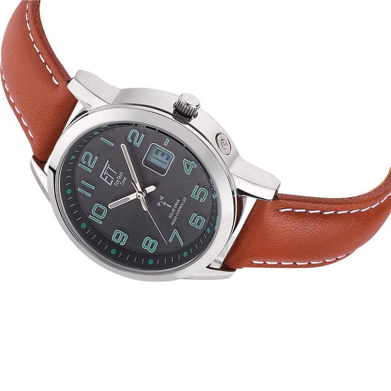 ETT Solar Drive Funk Damenuhr Gobi Lady, ELS-11588-22L, analog, mit Lederarmband