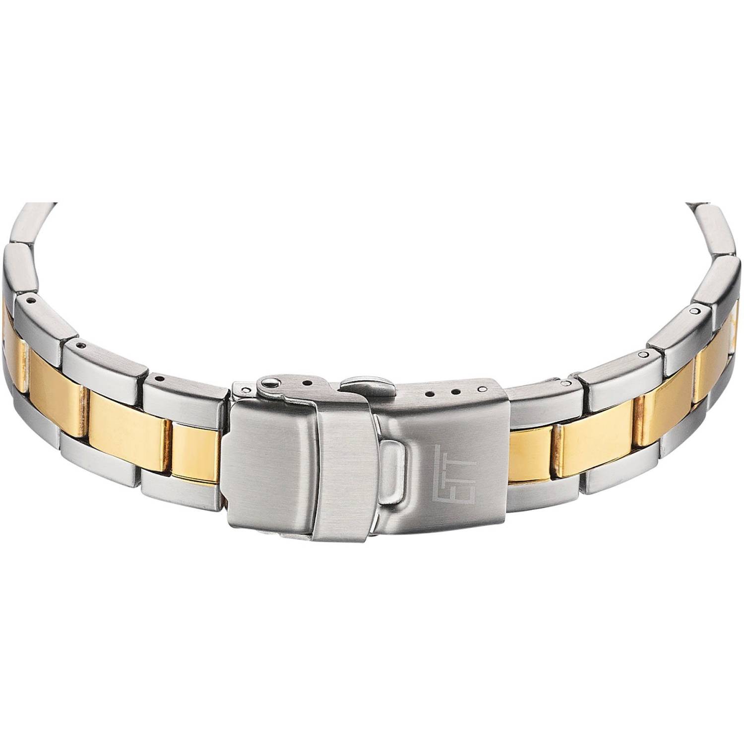 ETT Damenuhr ELS-11600-32M, Quarz, Funk-Solar, blaues Zifferblatt, Edelstahl