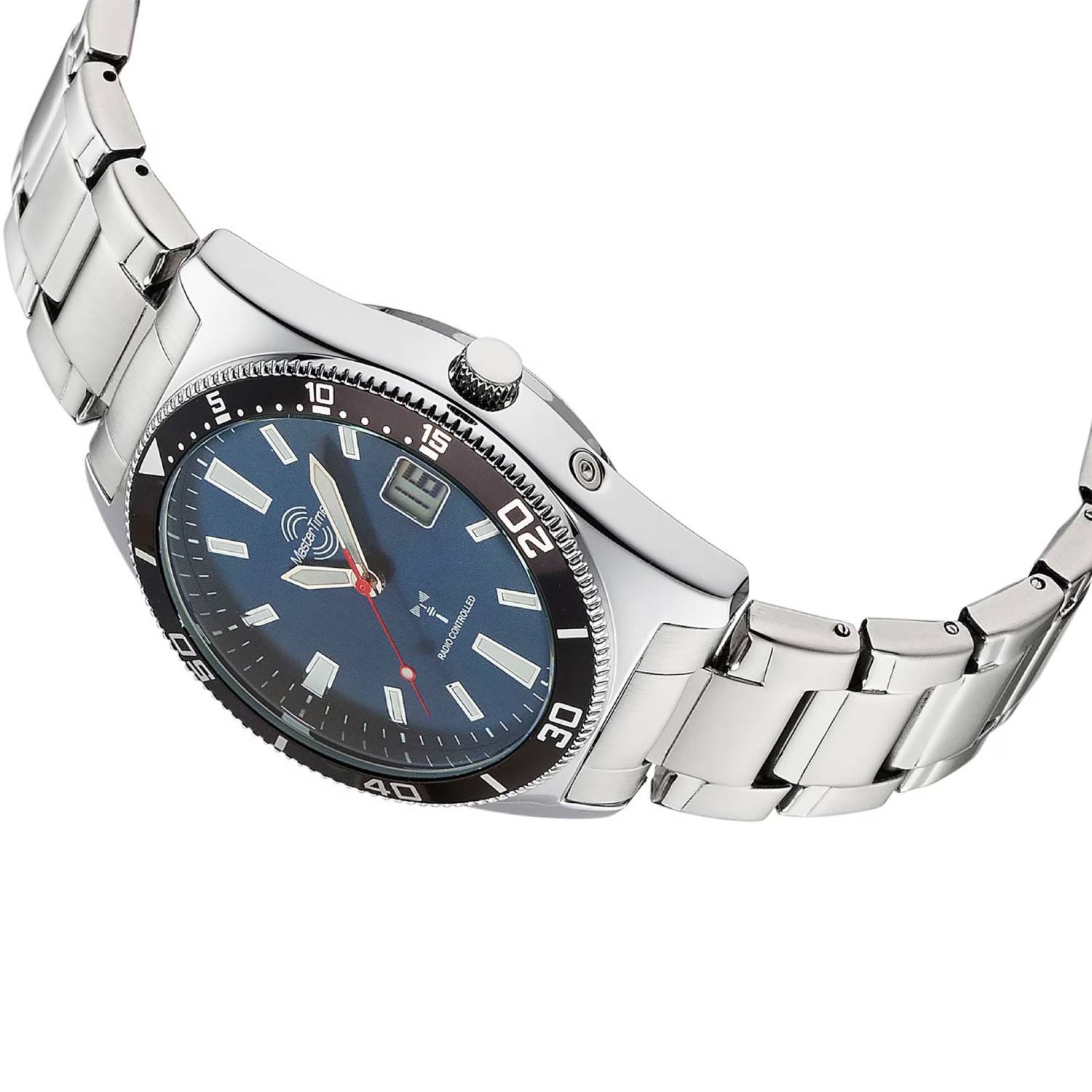 MasterTime Herrenuhr Super Power MTGA-10858-31M, Funk, blaues Zifferblatt