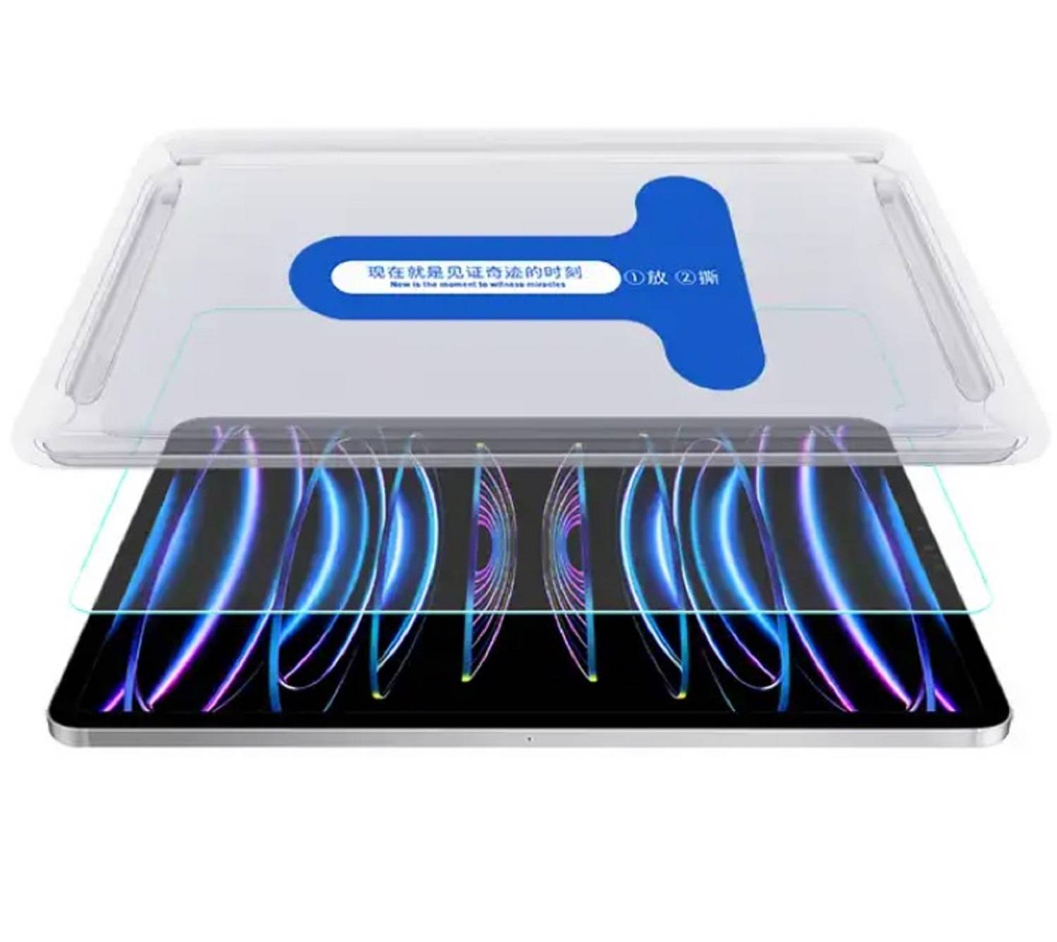 Kopie von 1x 9H Panzerhartglas für iPad Air 3 10.5 3D KLAR Displayglas Schutzglas Displayschutz ECHTES Tempered Panzerglas Montagehilfe #1