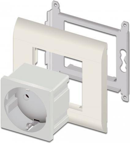 Delock Easy 45 Schutzkontakt-Steckdose 45 x 45 mm 10 Stück (81320)