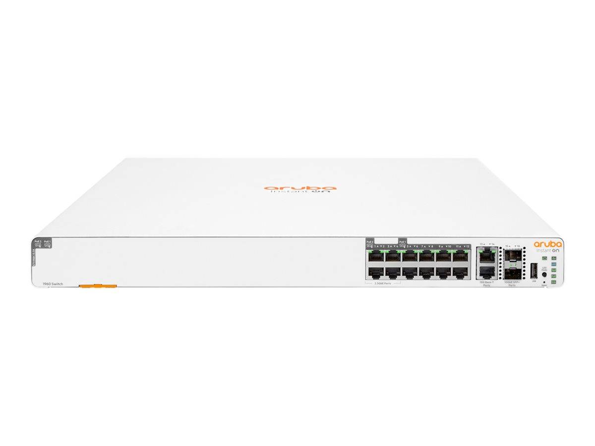 HPE Networking Instant On 1960 - Switch - managed - 4 x 2.5GBase-T + 8 x 100/1000/10GBase-T + 2 x 100/1000/10GBase-T + 2