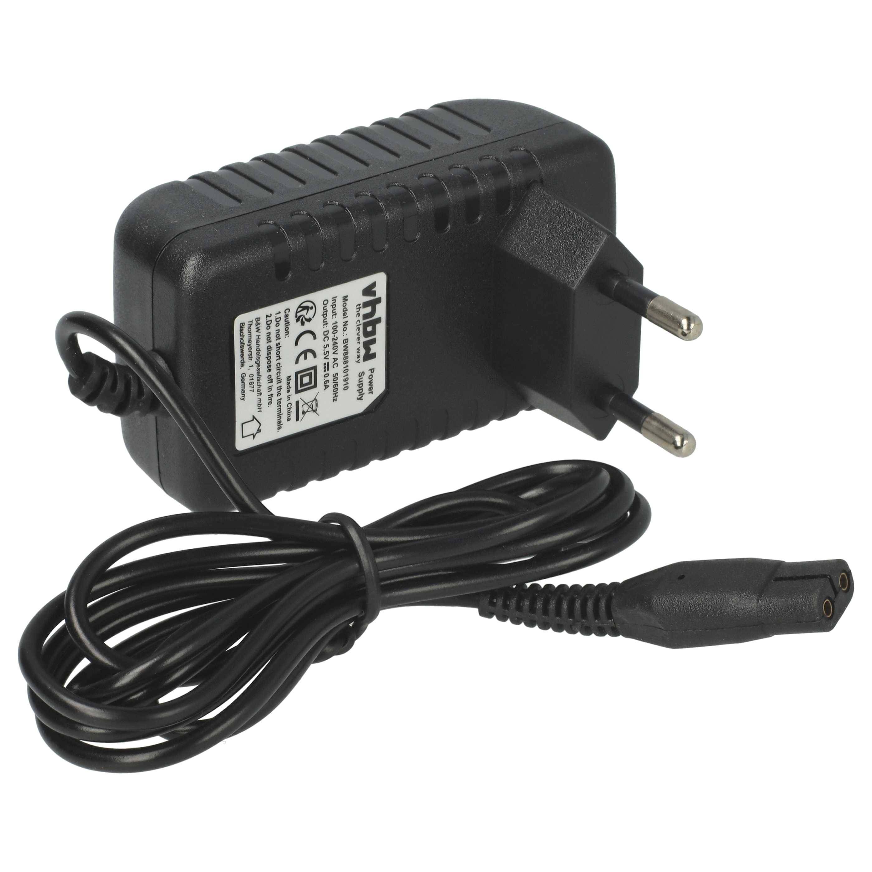 vhbw Ladegerät kompatibel mit Kärcher WV 75 Plus, WV 71 Plus, WV Classic, WV 70 Plus Fenstersauger, Fensterreiniger - 5,5 V, 0,6A