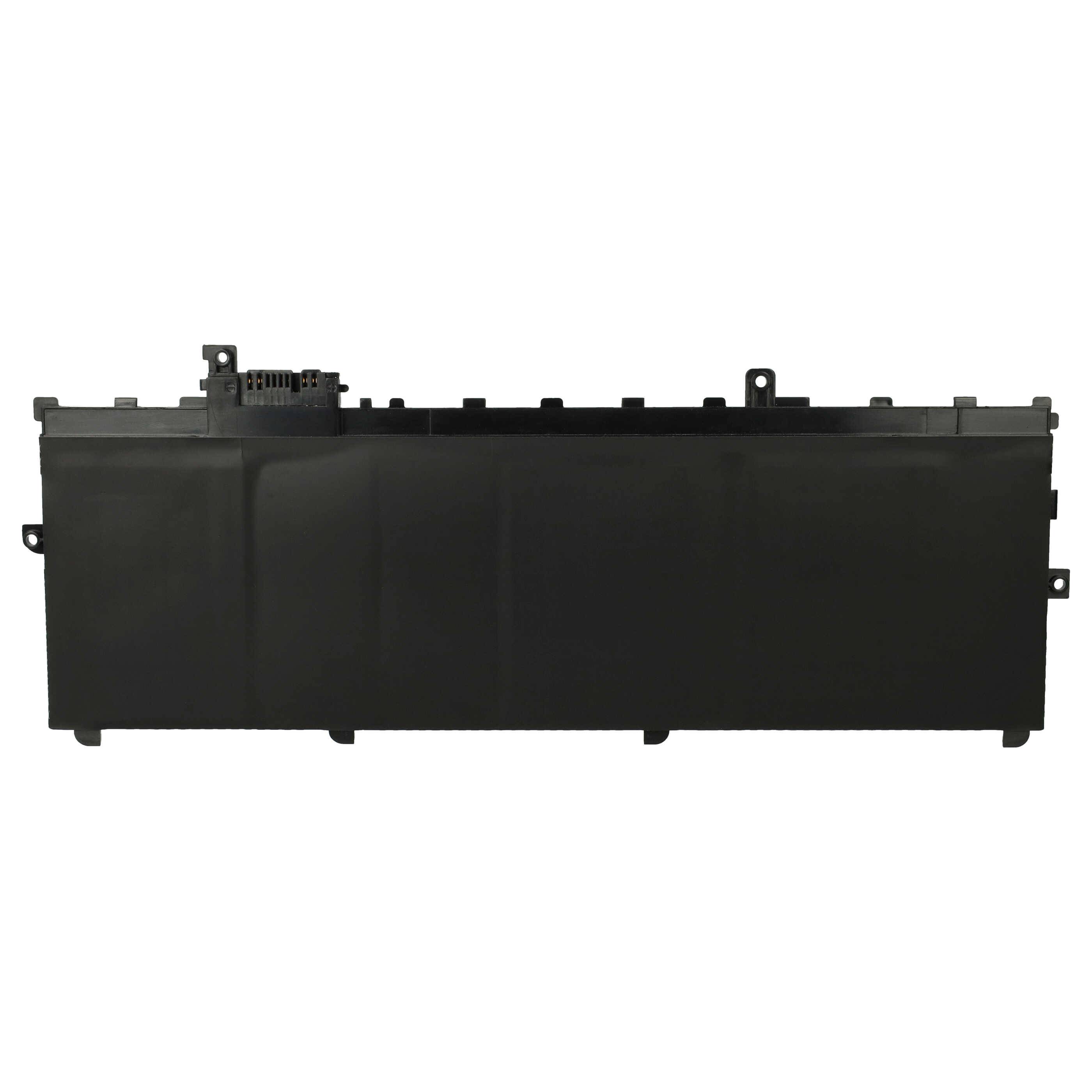 Ein großer schwarzer Kunststoff-Kühlerglockendeckel mit mehreren Befestigungslaschen und einem zylindrischen Ausgleichsbehälter oben links.