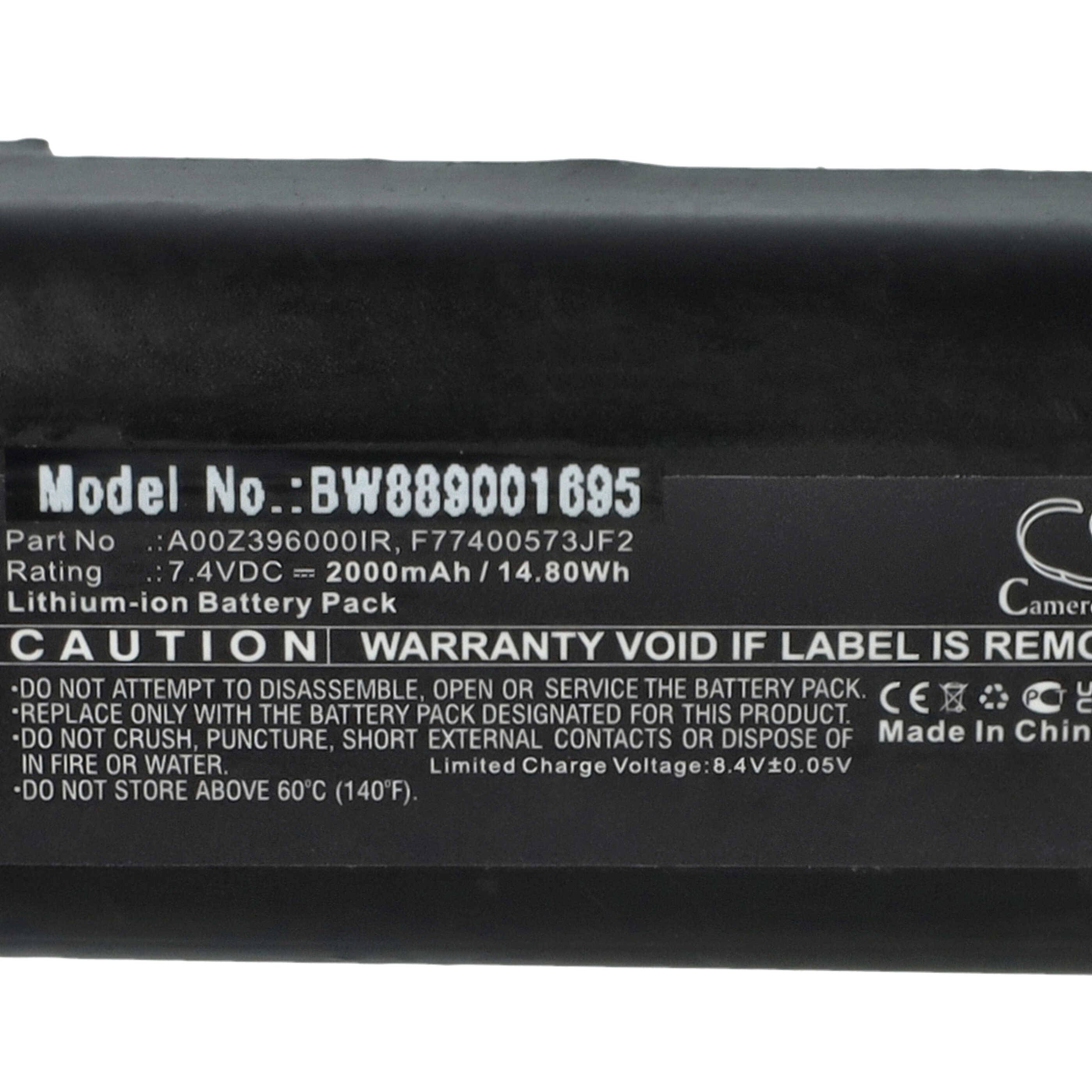 vhbw Akku kompatibel mit AL-KO 113 371, G1821825, GS 7.2 Li (2000mAh, 7,4V, Li-Ion)
