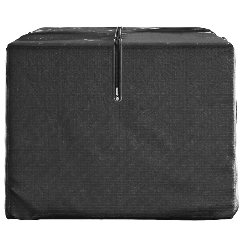 vidaXL Weihnachtsbaumtasche Schwarz 150x75x75cm Polyethylen