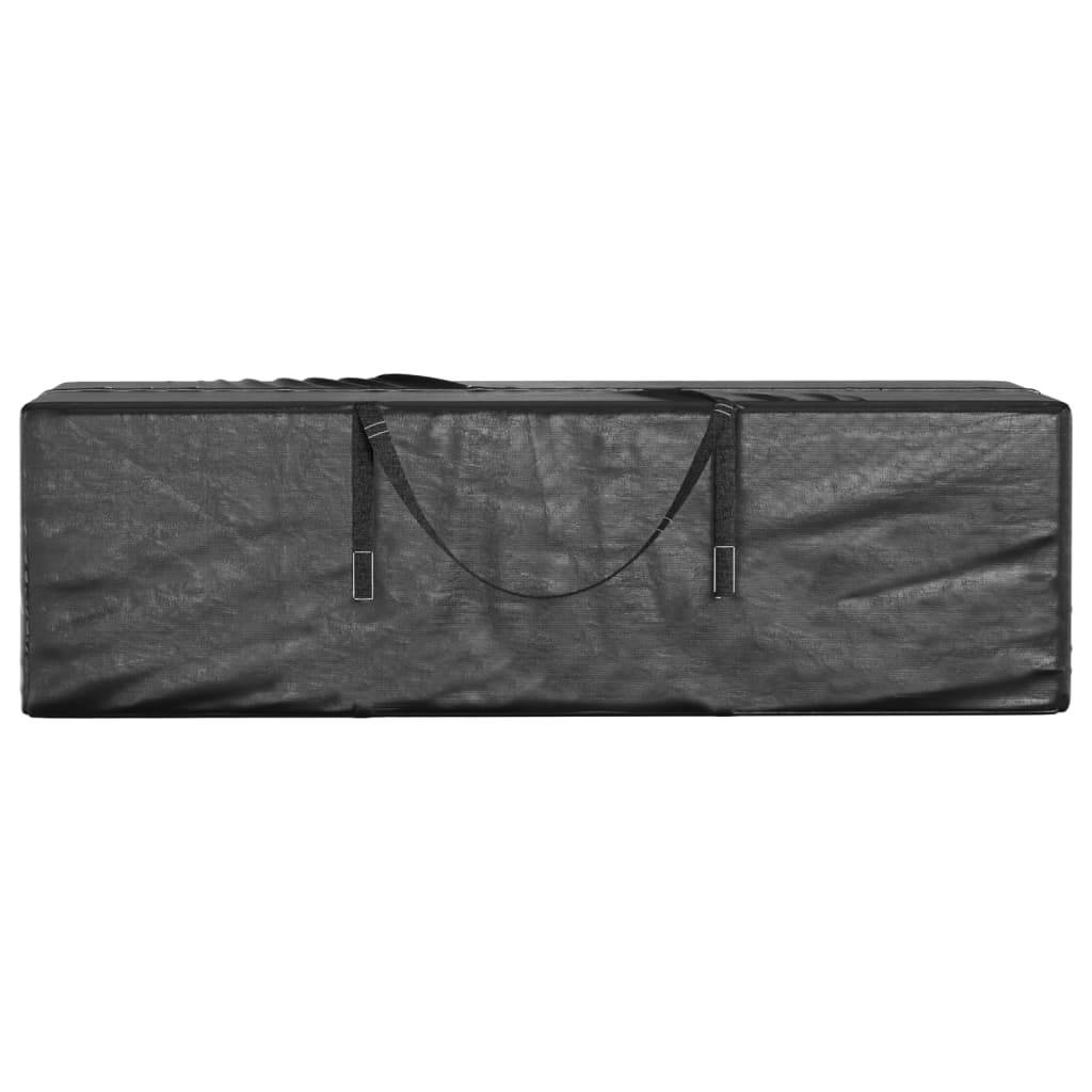 vidaXL Weihnachtsbaumtaschen 2 Stk. Schwarz Polyethylen