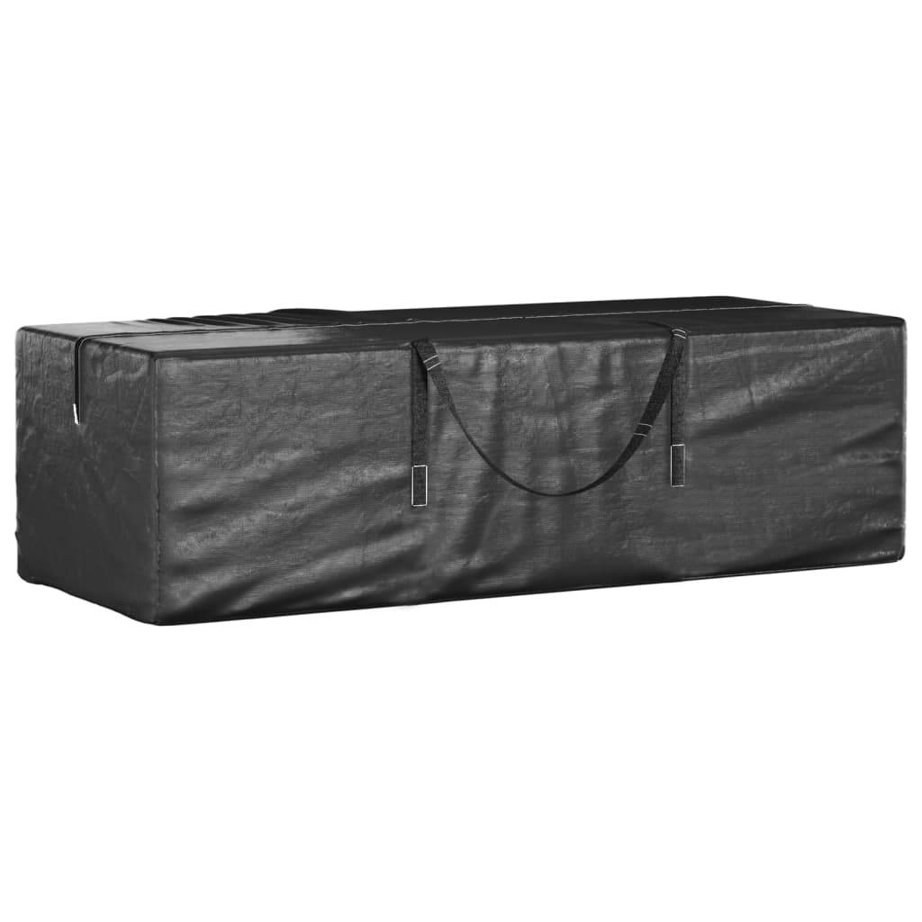 vidaXL Weihnachtsbaumtaschen 2 Stk. Schwarz Polyethylen