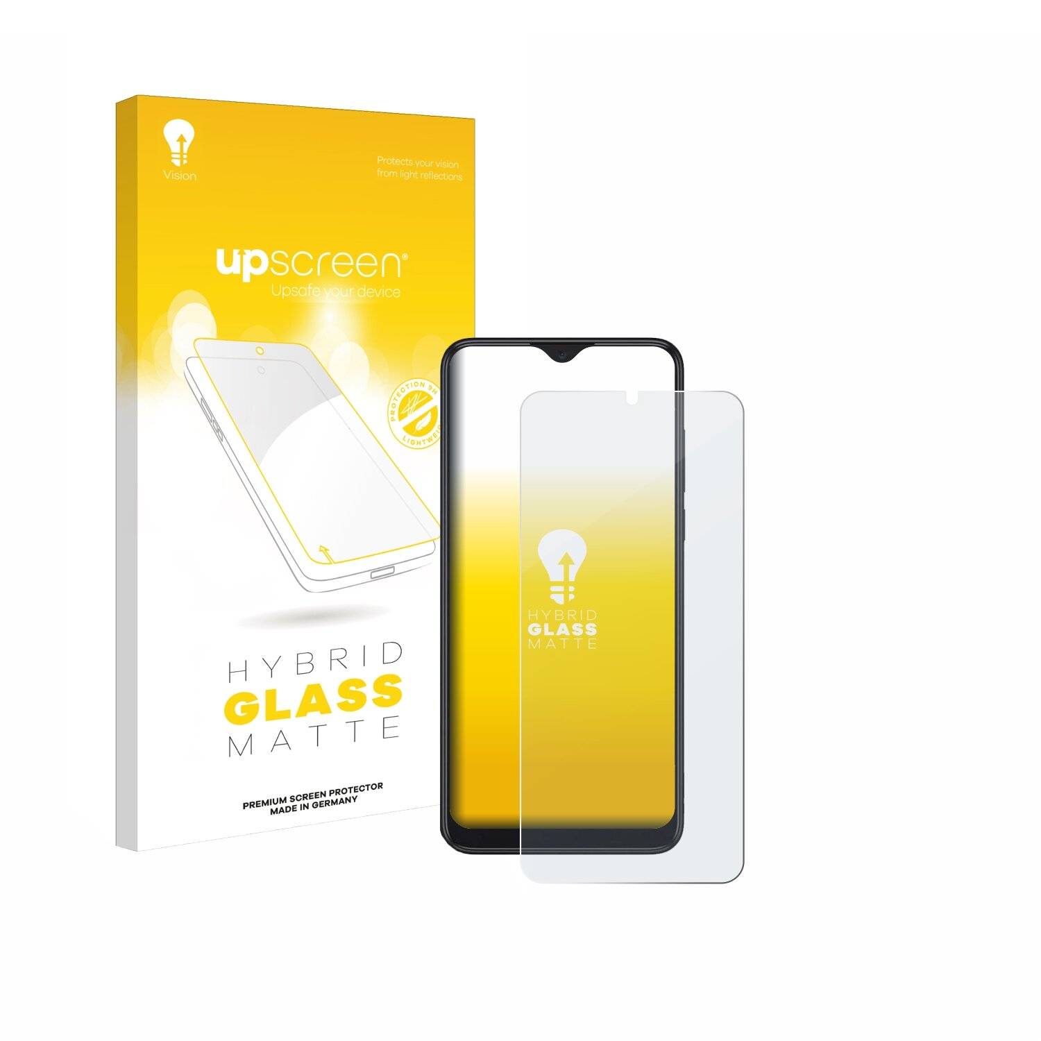 upscreen Hybrid Glas Matt Panzer-Folie für TCL