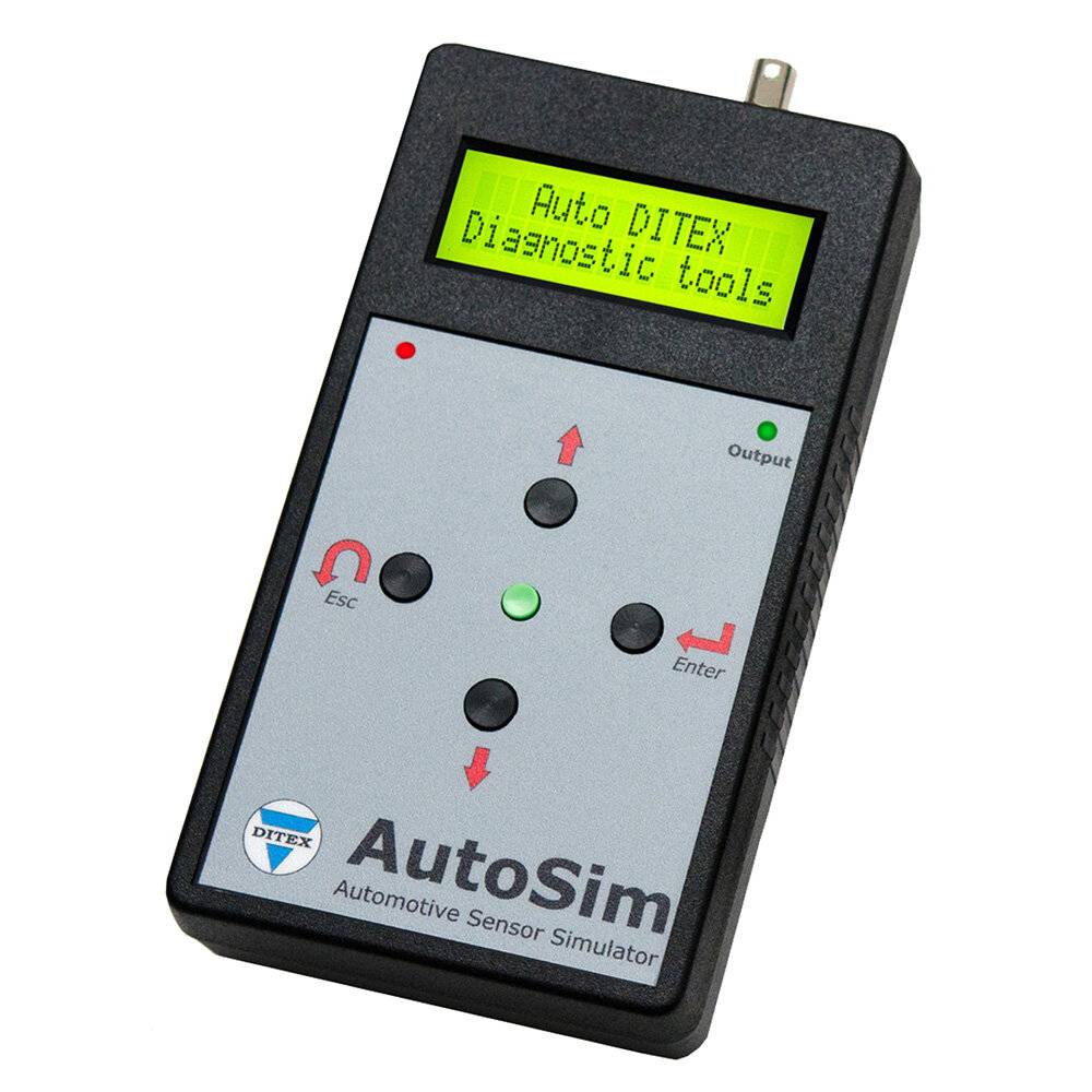 Tragbares Gerät mit der Bezeichnung „AutoSim Automotive Sensor Simulator