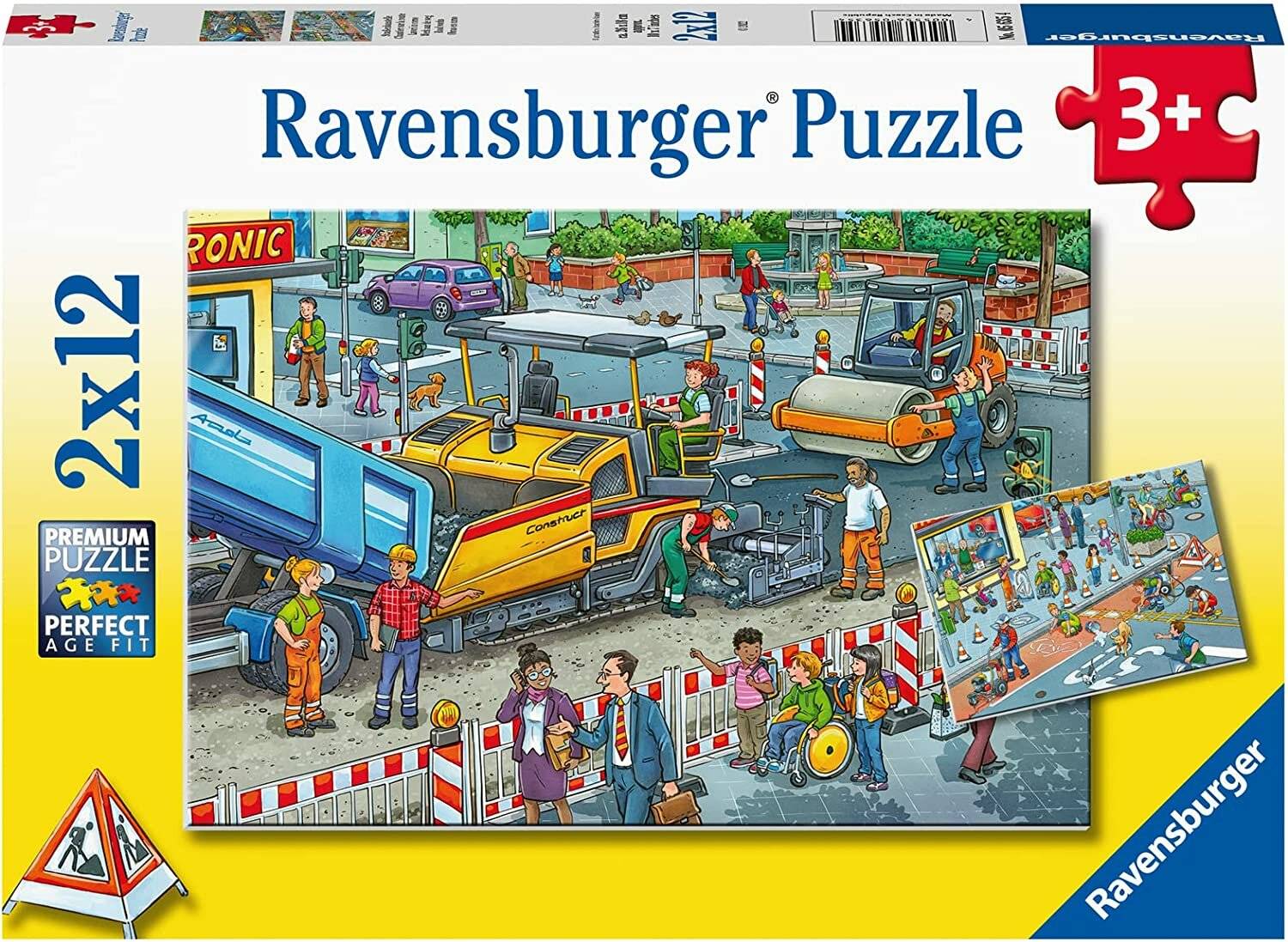 Arbeit auf der Straße Jigsaw Puzzle, 2x12tlg.