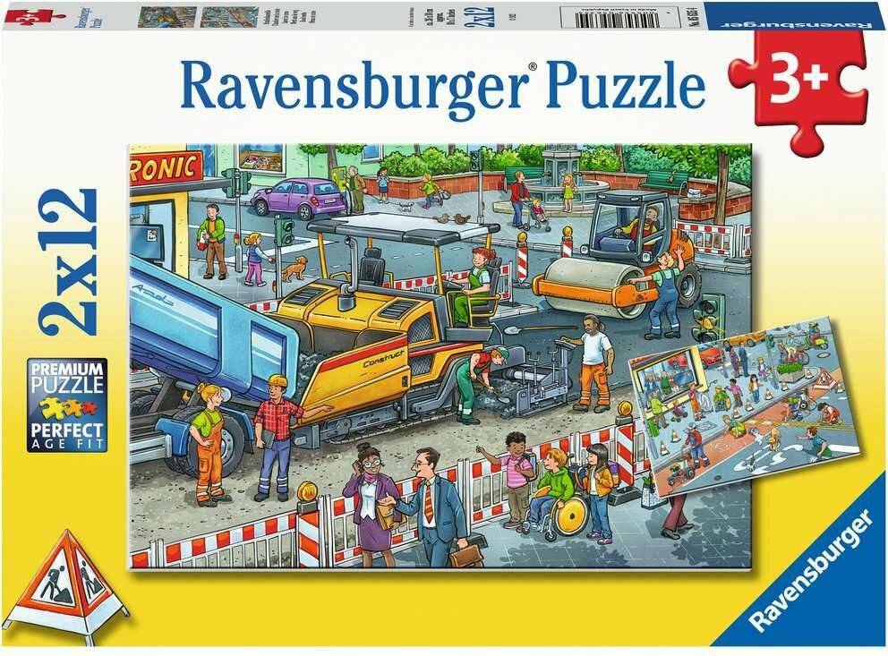 Arbeit auf der Straße Jigsaw Puzzle, 2x12tlg.
