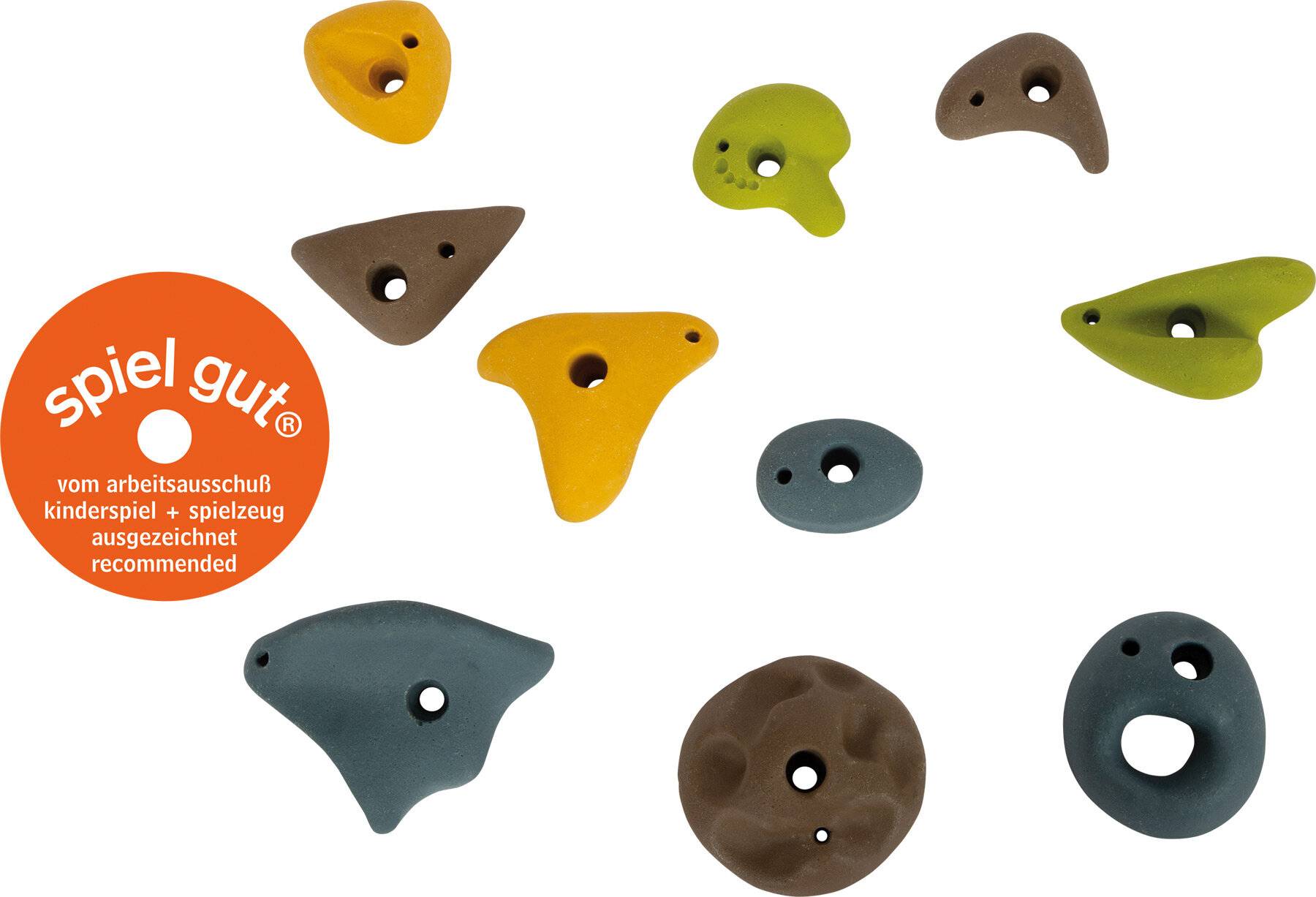 small foot Klettersteine Adventure Bewegungsspielzeug für Kinder, als Kletterwand flexibel nutzbar, ab 3 Jahren, 12311