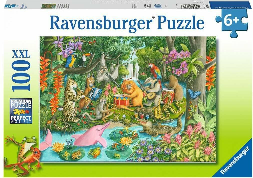 Ravensburger Puzzle Das Dschungelorchester, 100tlg. XXL