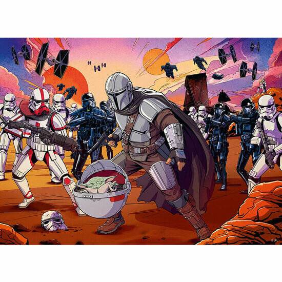 Ravensburger Star Wars Puzzle The Manddalorian: Face-Off (200 Teile)