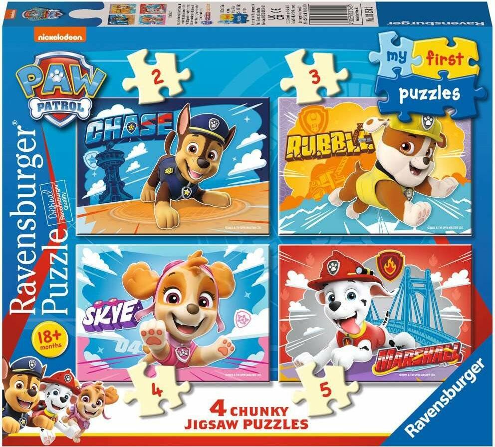 Ravensburger Meine ersten Puzzles PAW Patrol, 4in1