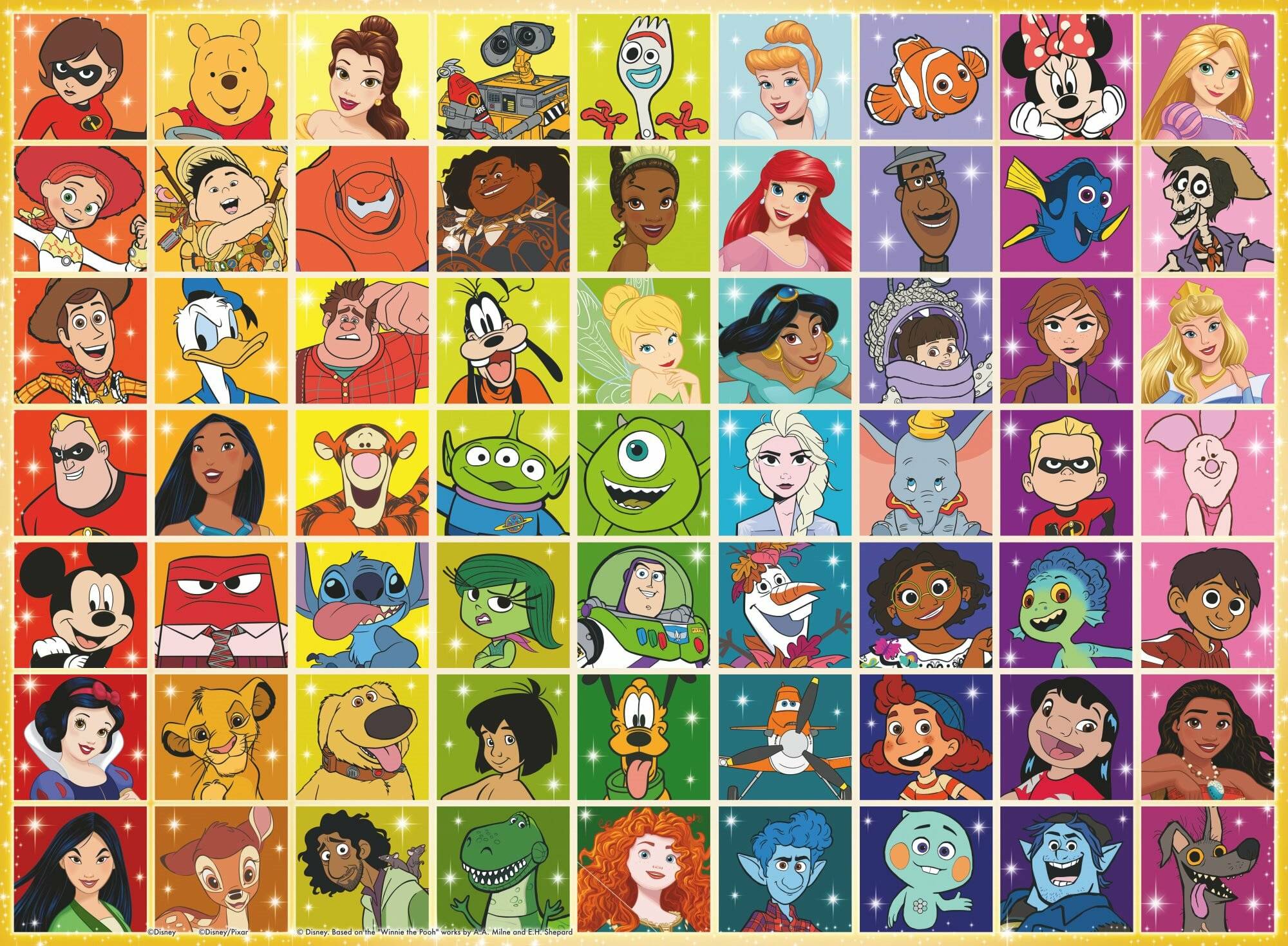 Disney Collage Jigsaw Puzzle, 100tlg.