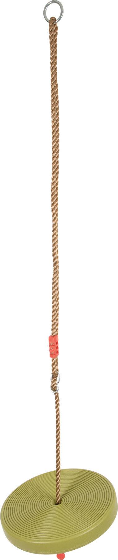 small foot rote Tellerschaukel aus stabilem, witterungsbeständigem Kunststoff, bis 70 kg belastbar, ab 3 Jahren, 6118, Ø ca. 28 cm
