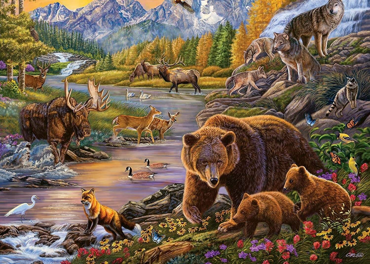 Ravensburger 16790 Wildernis Legepuzzle, Multicolor