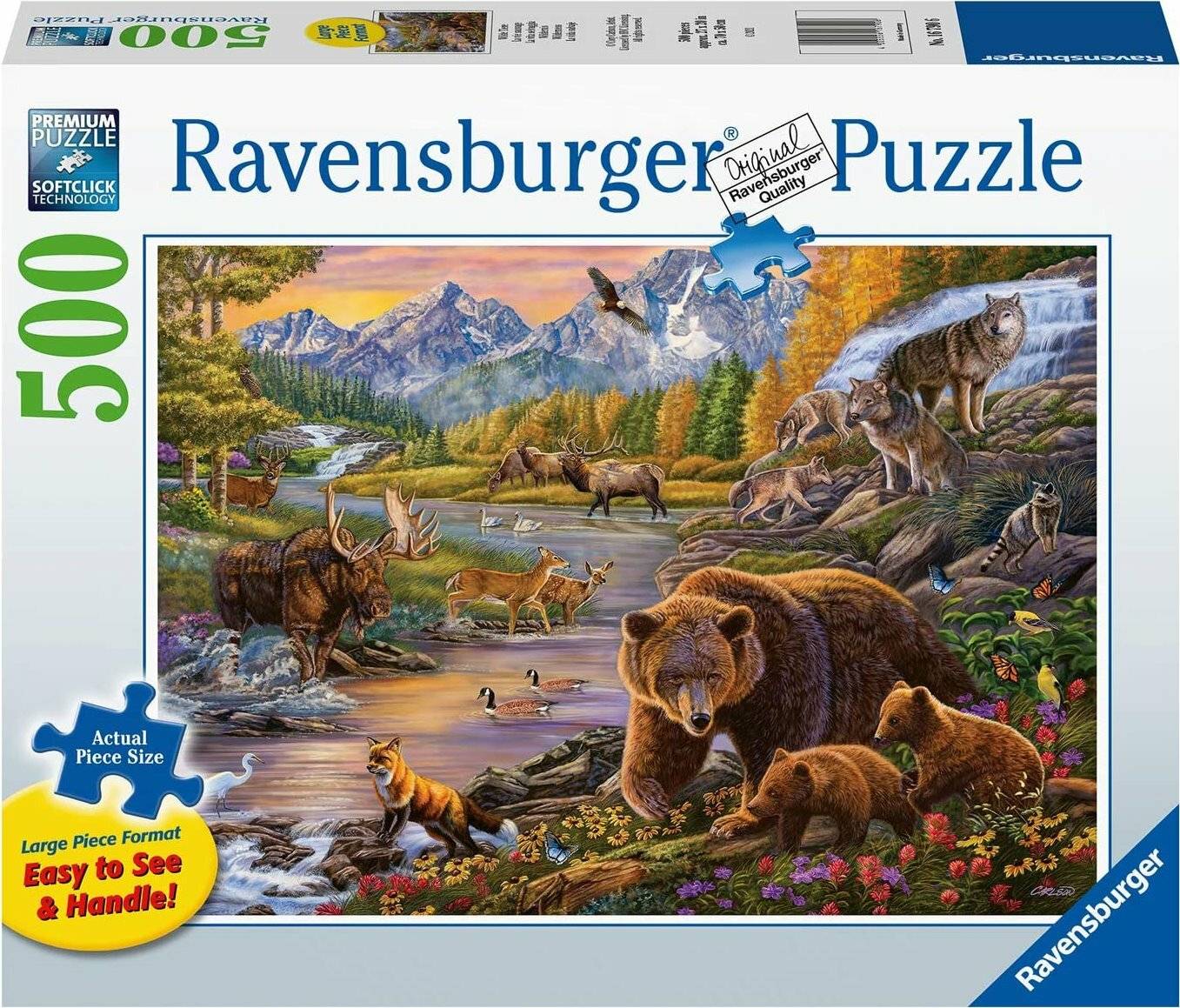 Ravensburger 16790 Wildernis Legepuzzle, Multicolor