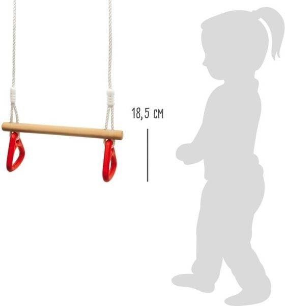 Small foot 6120 - Trapez mit Turnringen für Kinder