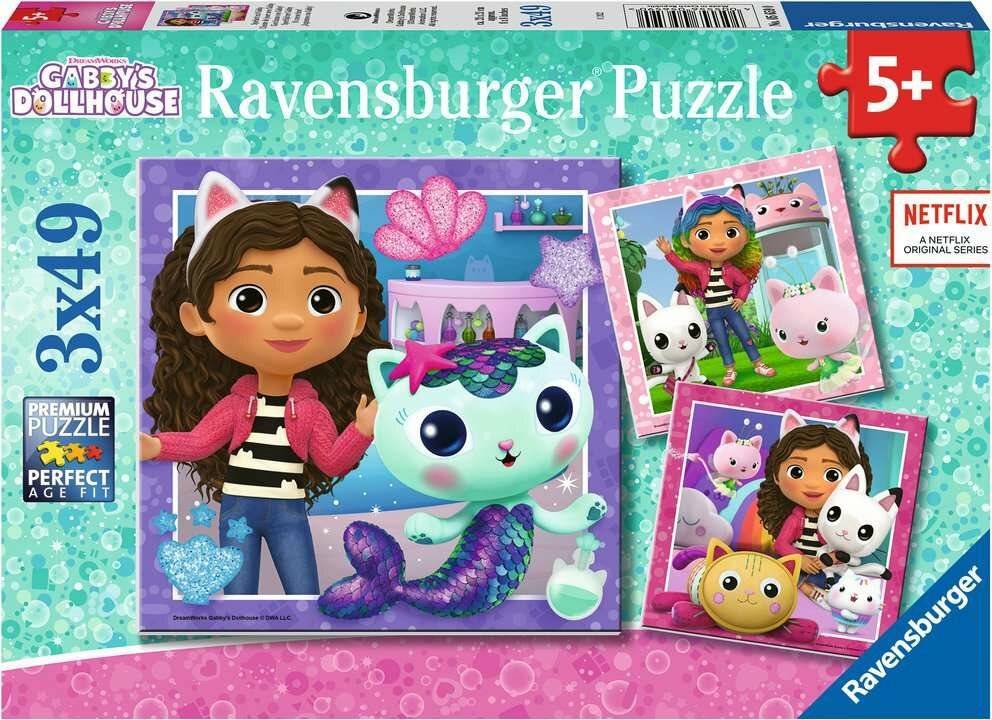 Ravensburger Ravensburger 5659 Puzzle Spielzeit mit Gabby 3 X 49 Teile