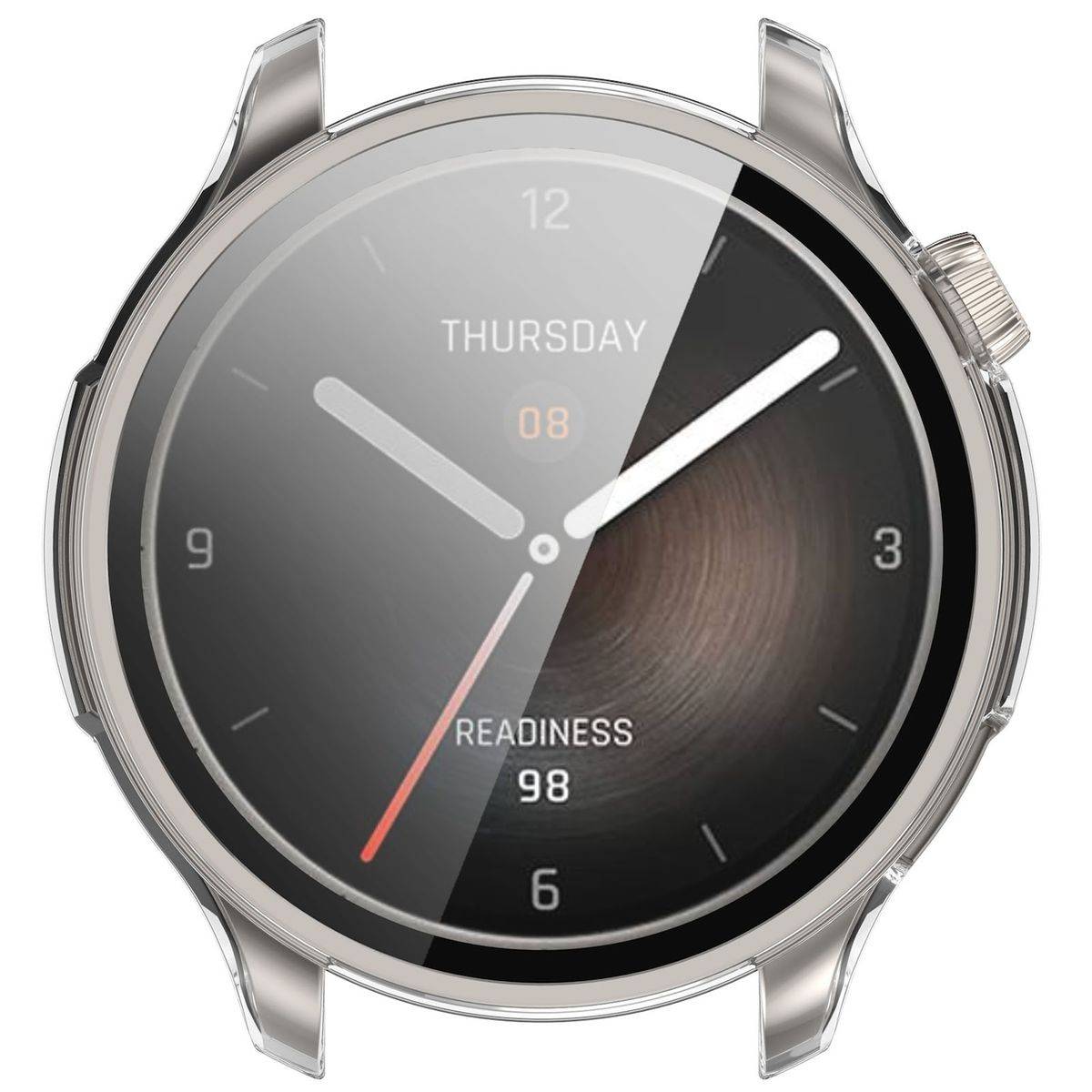 Für Amazfit Balance Kunststoff Watch Hülle + Schutzglas Transparent